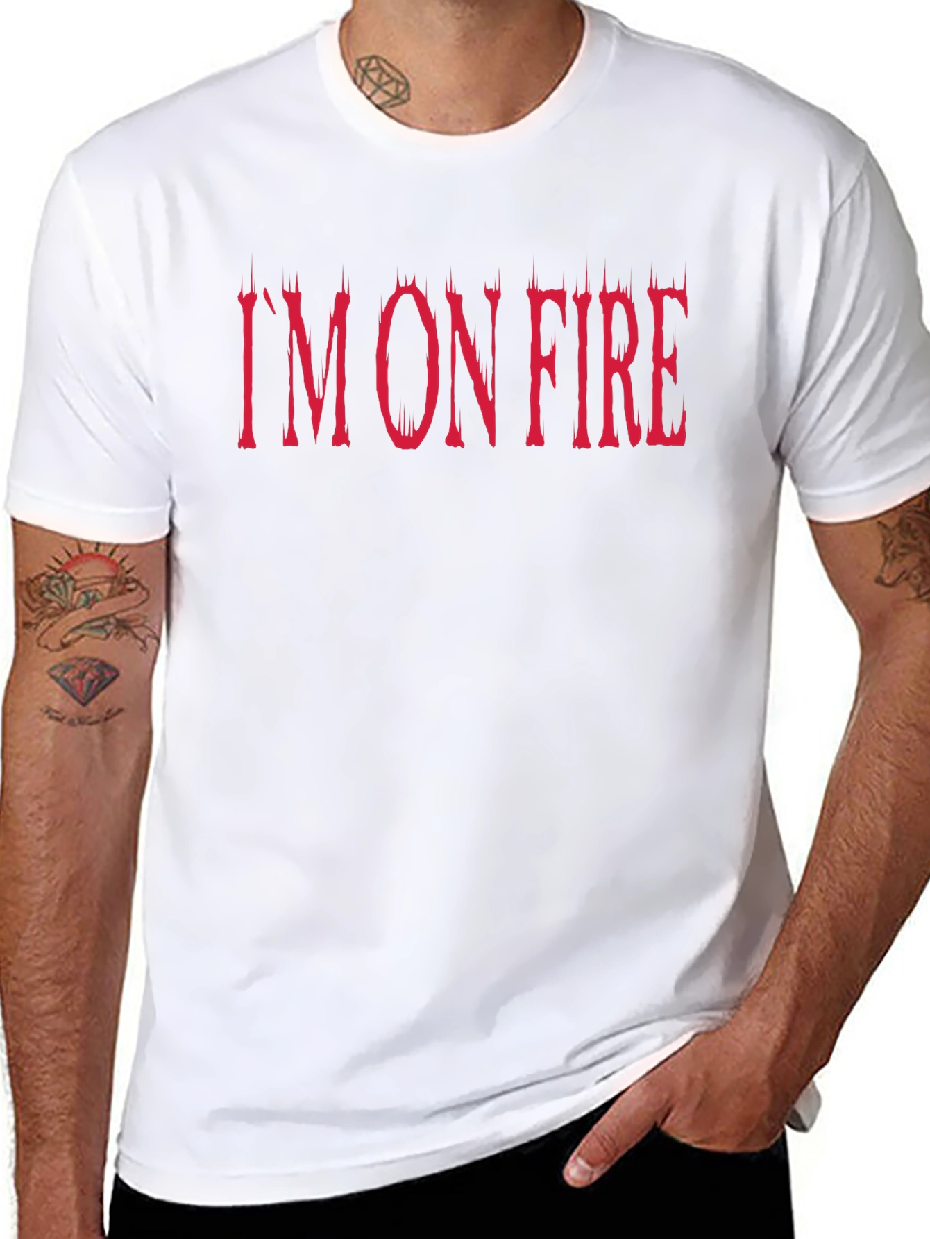 Im On Fire Graphic Tee - Bold Statement Shirt