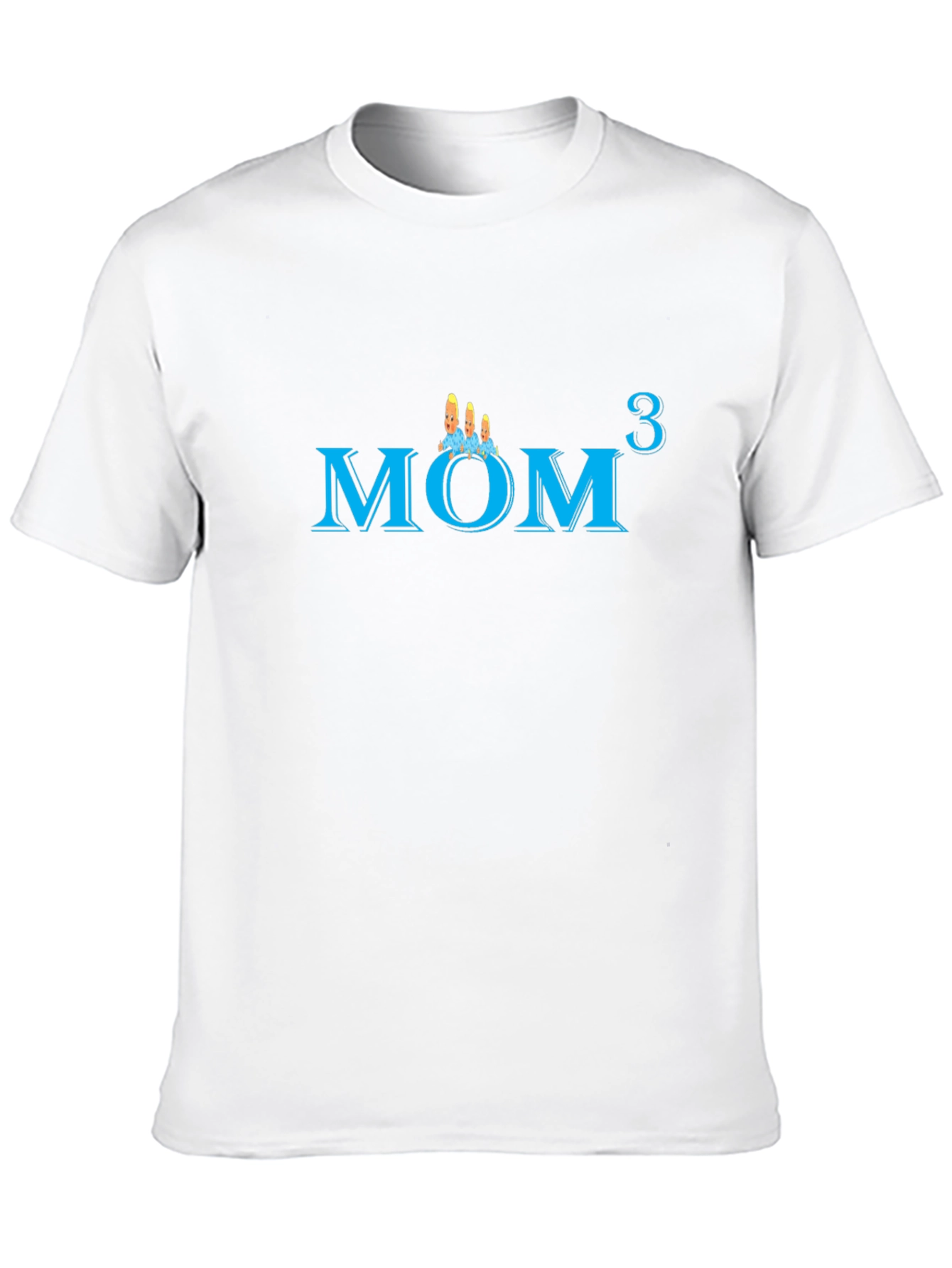 Mom of Triplets Graphic T-Shirt - Black
