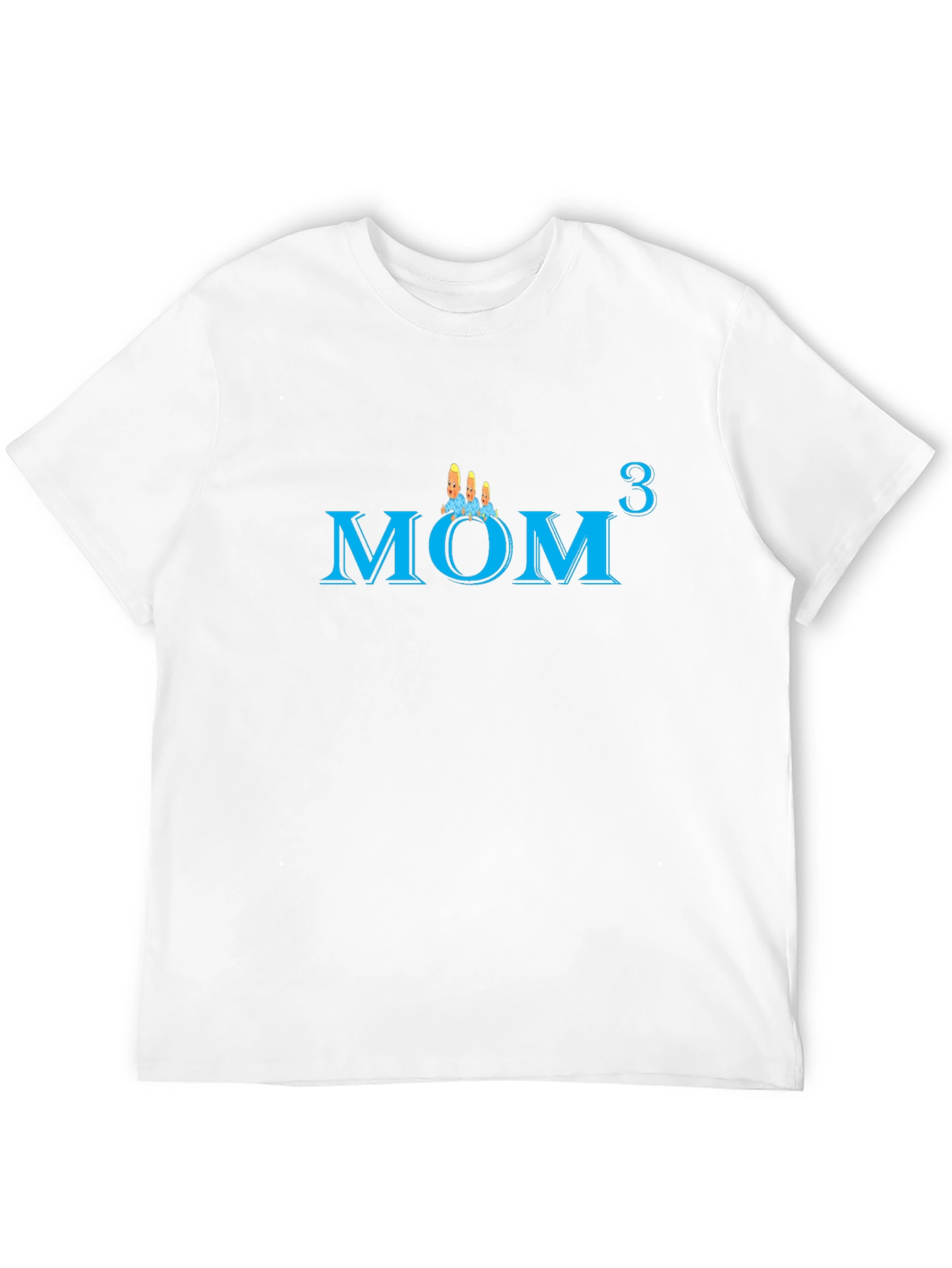 Mom of Triplets Graphic T-Shirt - Black
