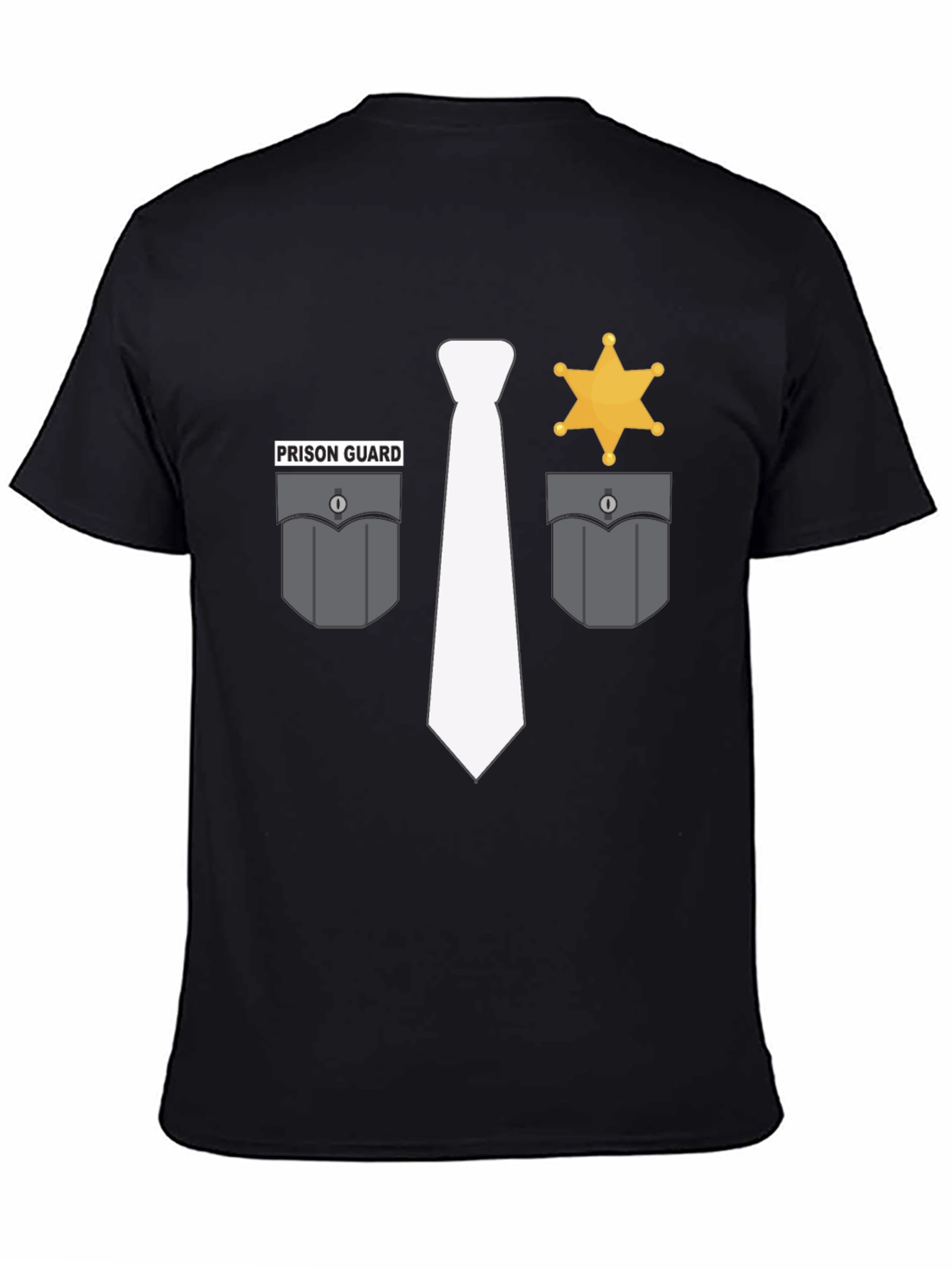 Prison Guard Costume Tee - Novelty Shirt