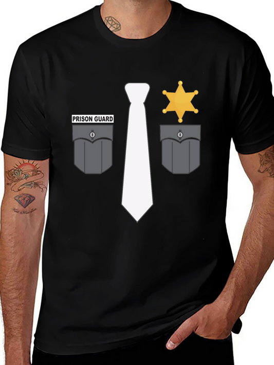 Prison Guard Costume Tee - Novelty Shirt