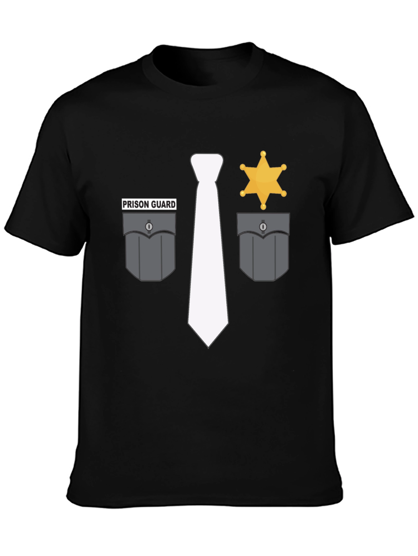Prison Guard Costume Tee - Novelty Shirt