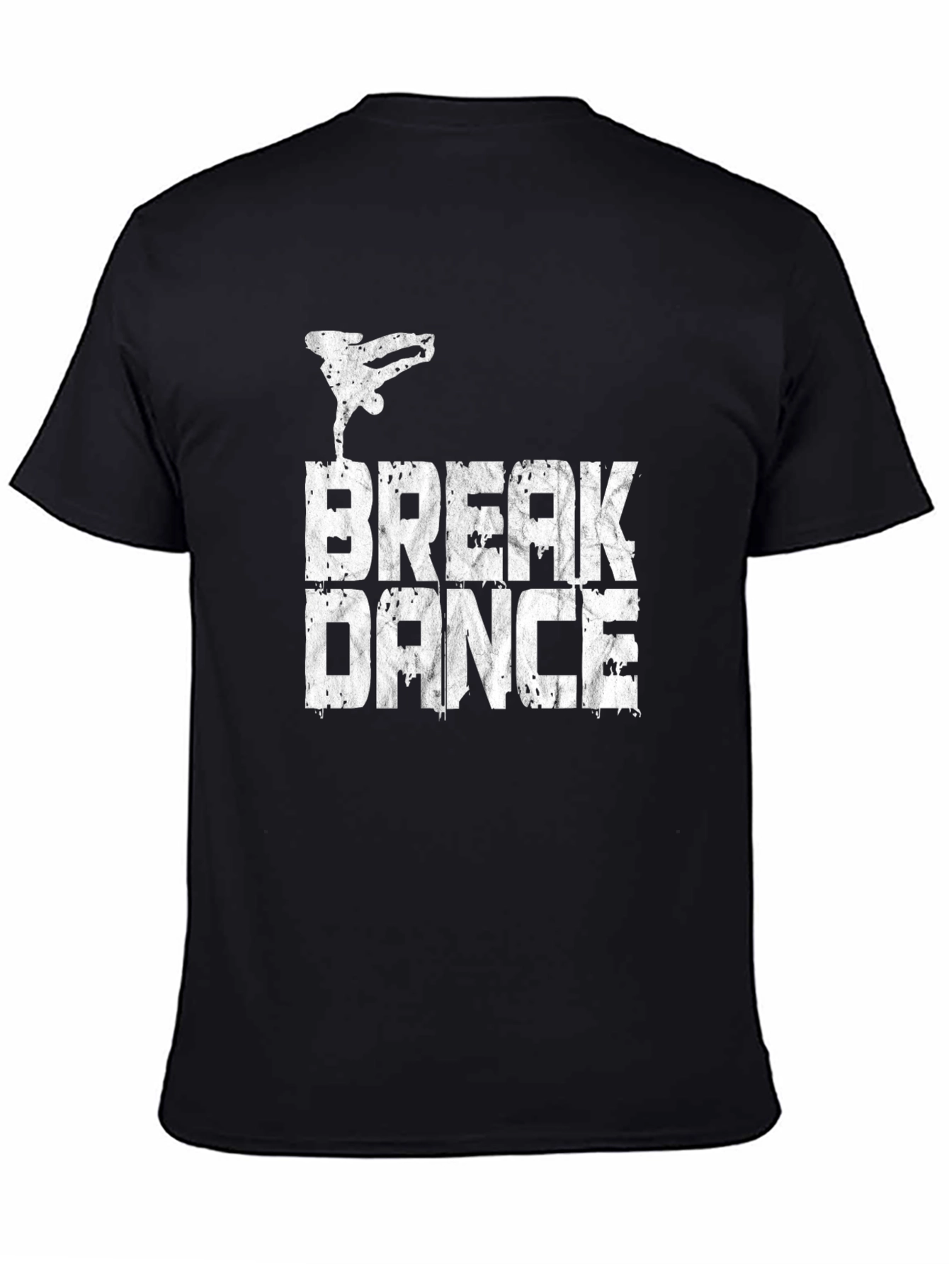 Break Dance Graphic T-Shirt - Black Cotton Tee