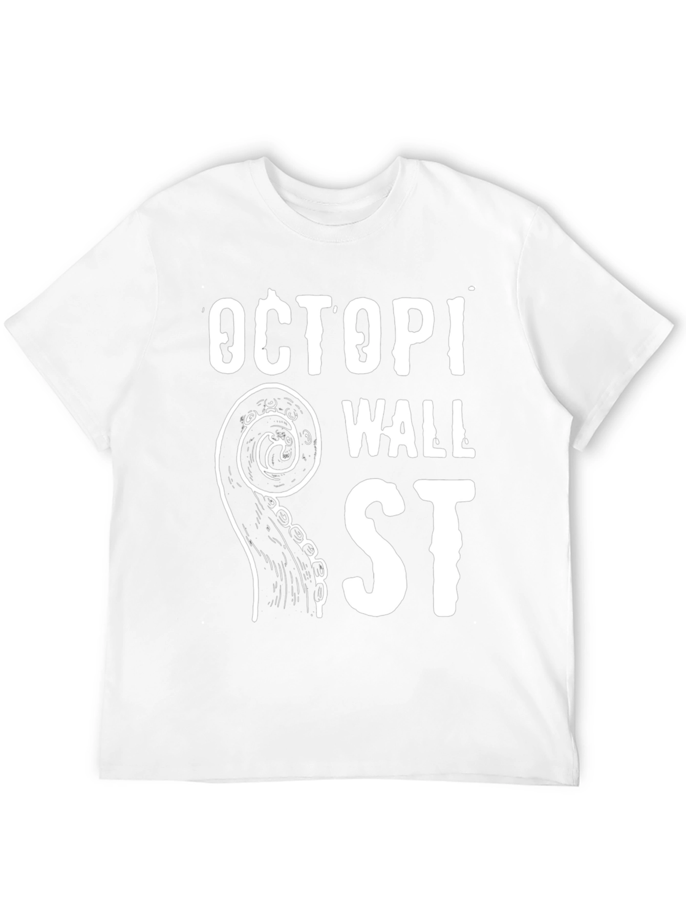 Octopi Wall St. Black T-Shirt