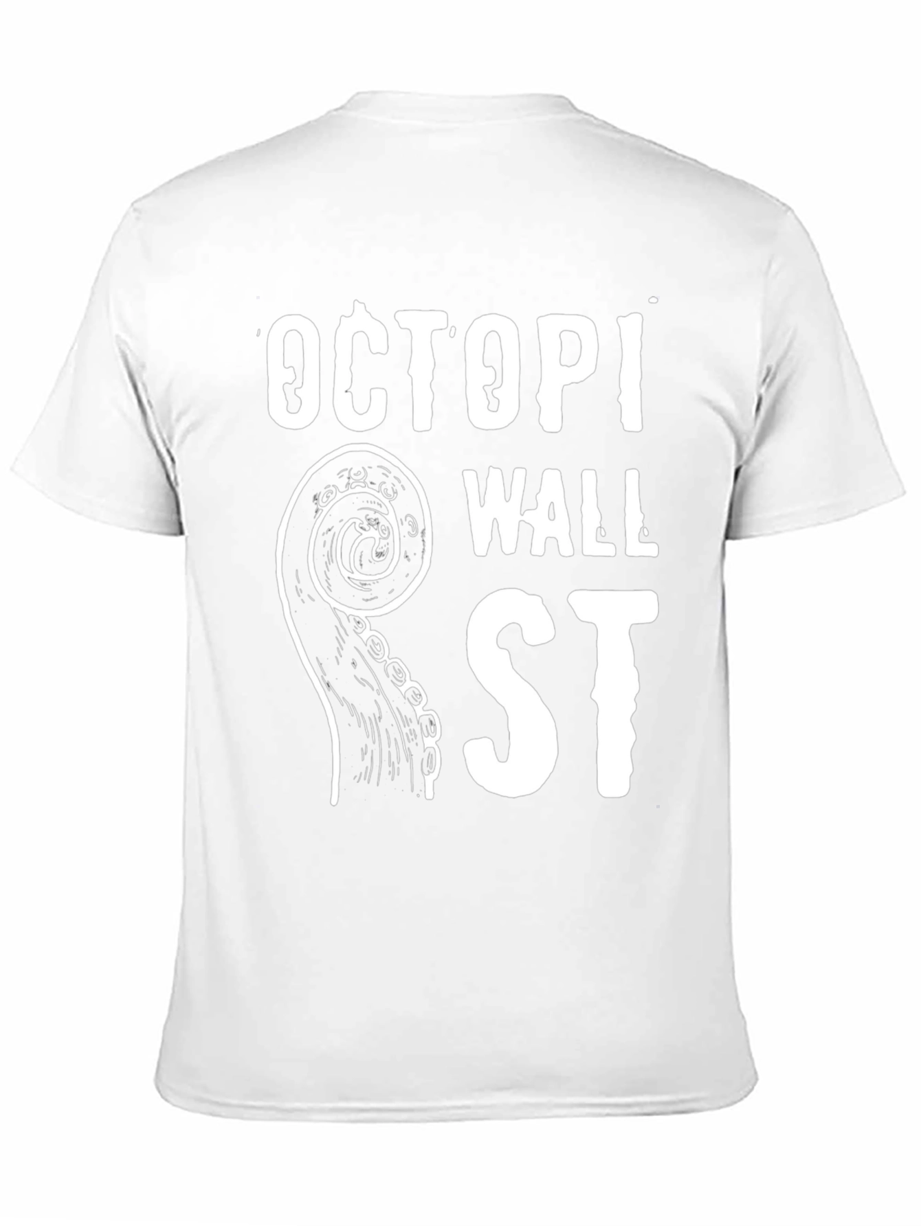 Octopi Wall St. Black T-Shirt