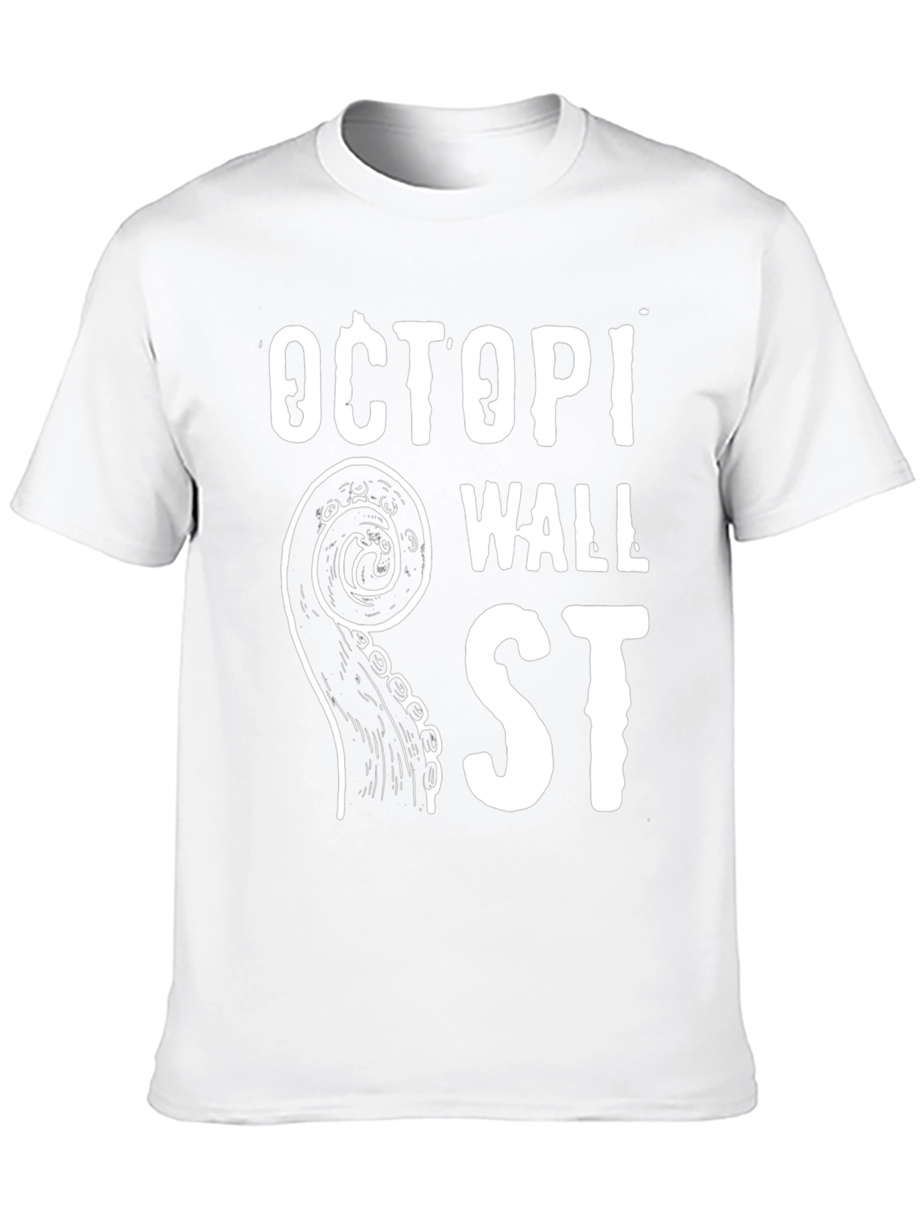 Octopi Wall St. Black T-Shirt