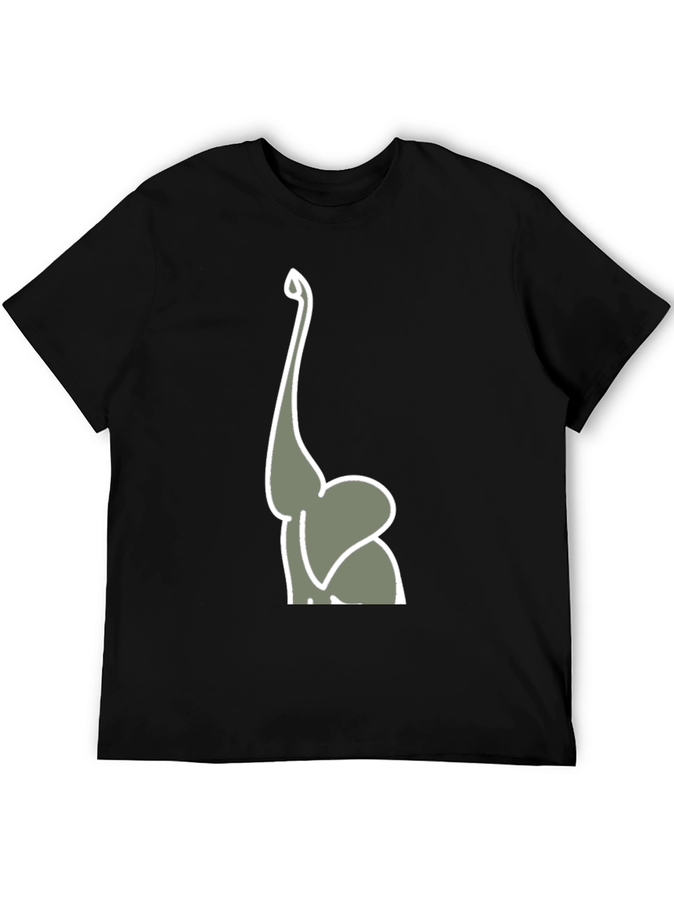 Elephant Trunk Graphic Tee - Mens Black T-Shirt