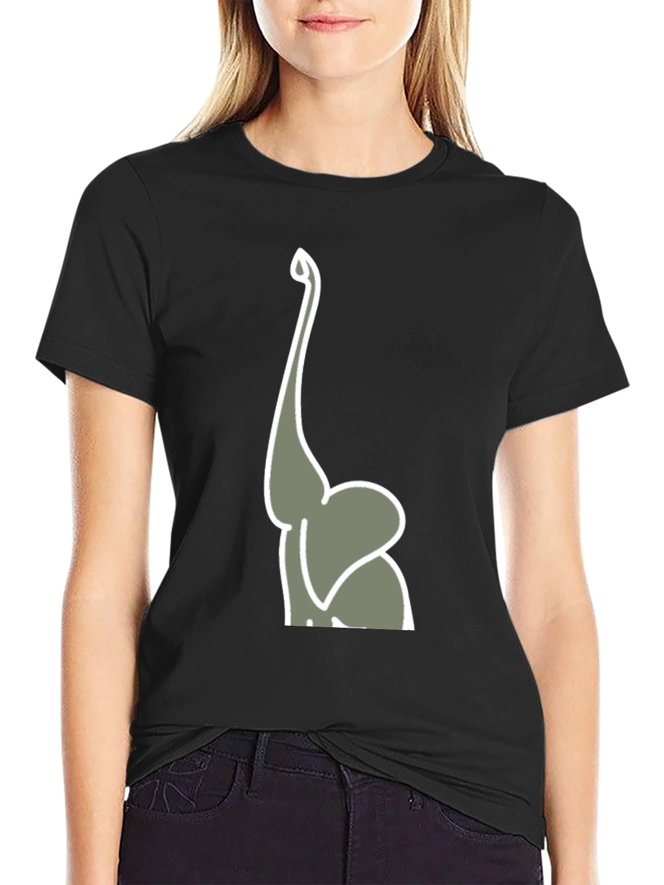 Elephant Trunk Graphic Tee - Mens Black T-Shirt