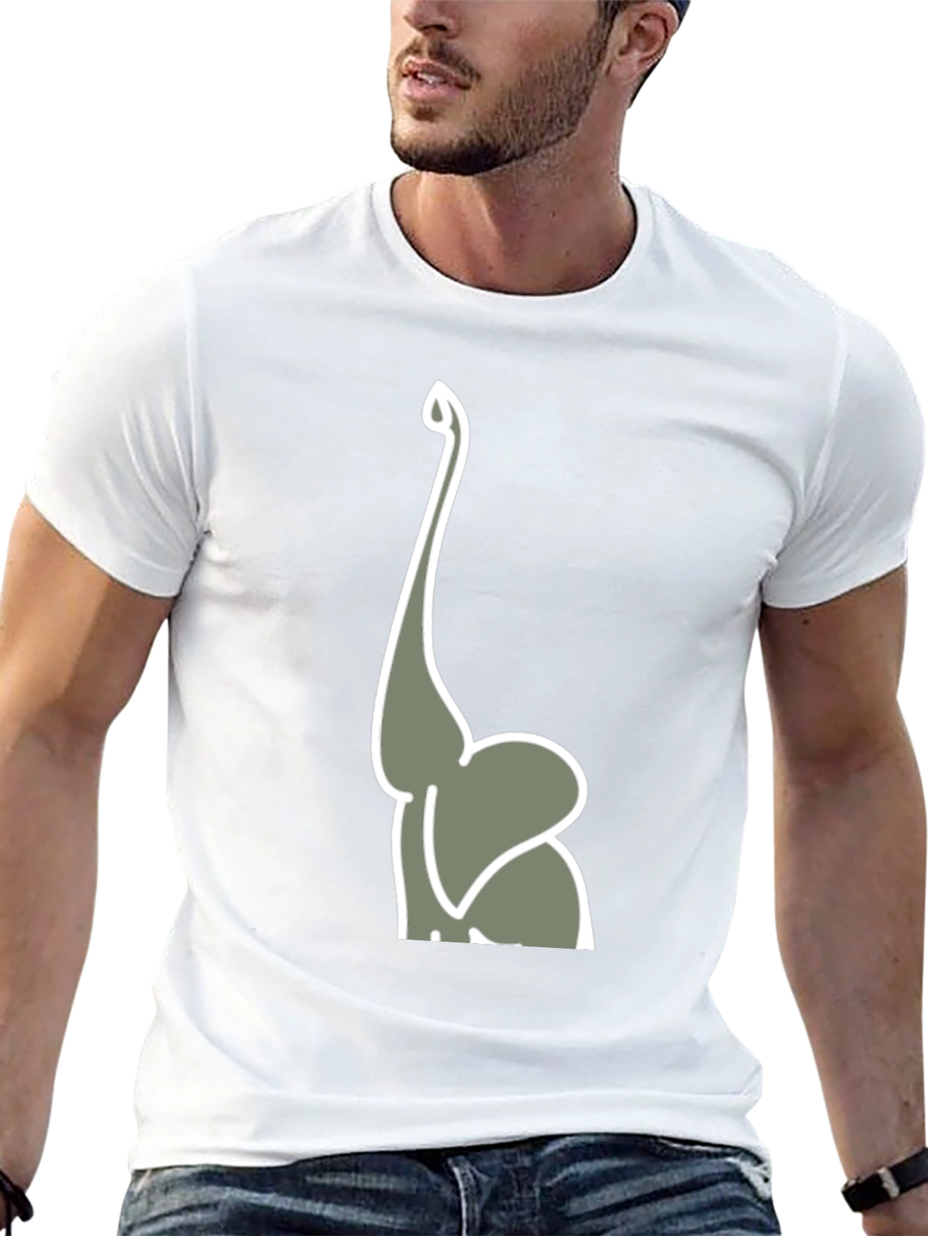 Elephant Trunk Graphic Tee - Mens Black T-Shirt