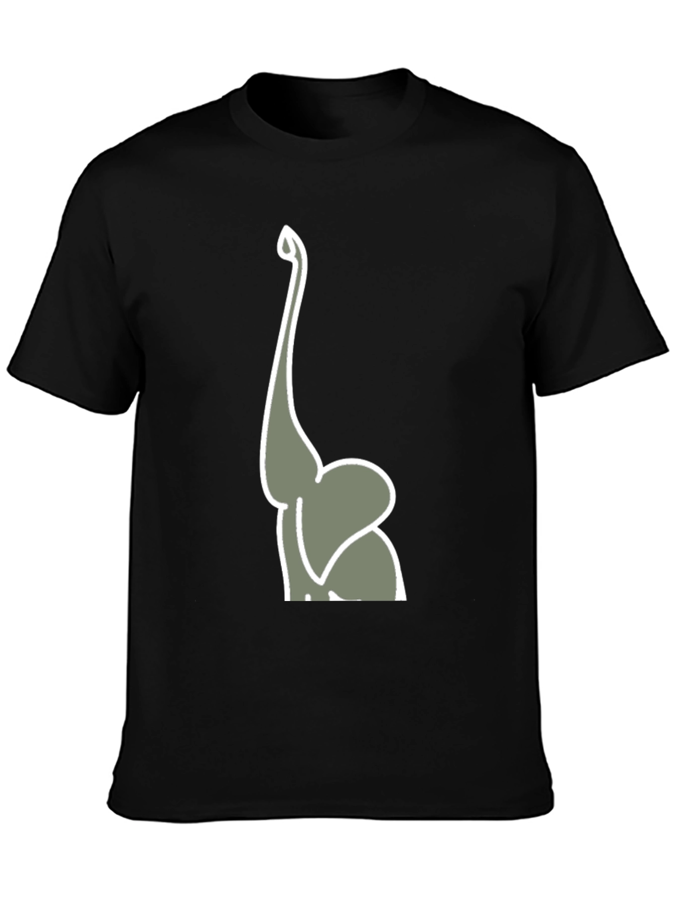 Elephant Trunk Graphic Tee - Mens Black T-Shirt