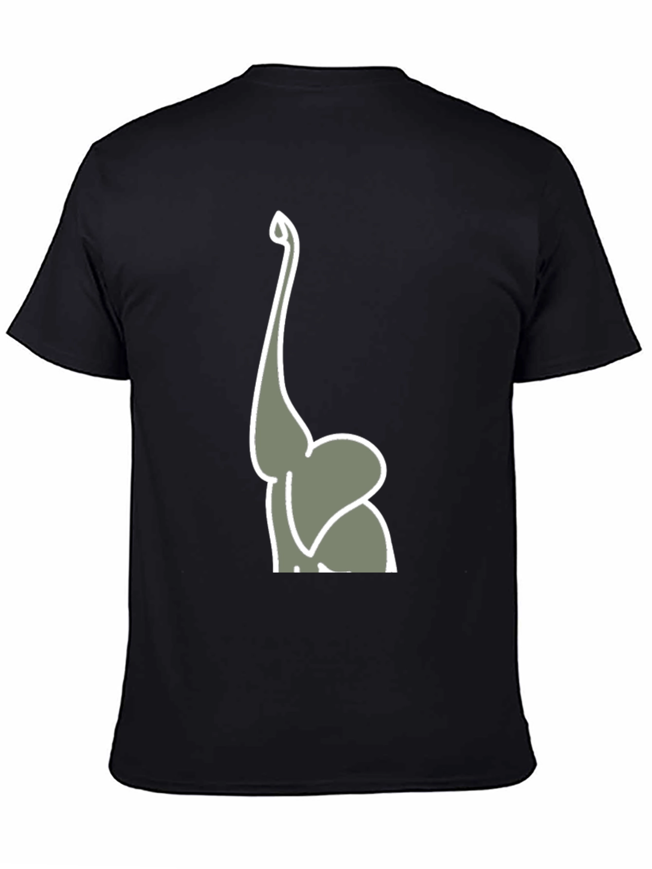 Elephant Trunk Graphic Tee - Mens Black T-Shirt