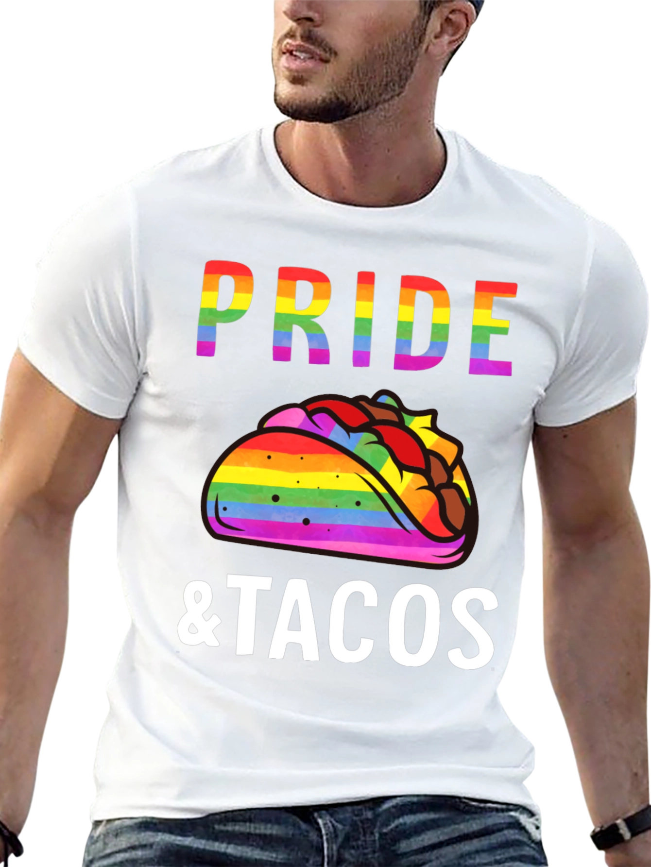 Pride & Tacos T-Shirt - Rainbow LGBTQ+ Tee