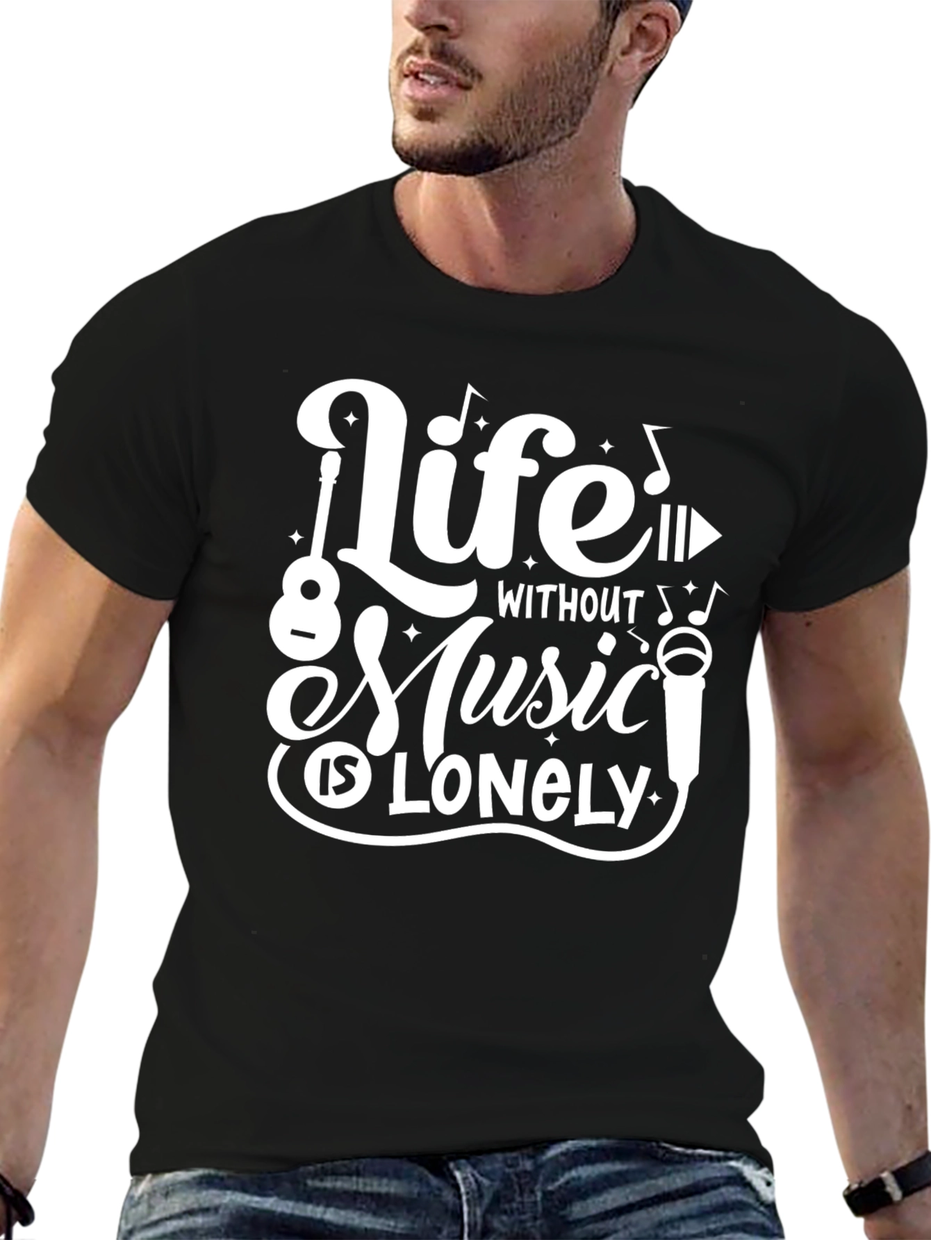 Life Without Music Graphic Tee
