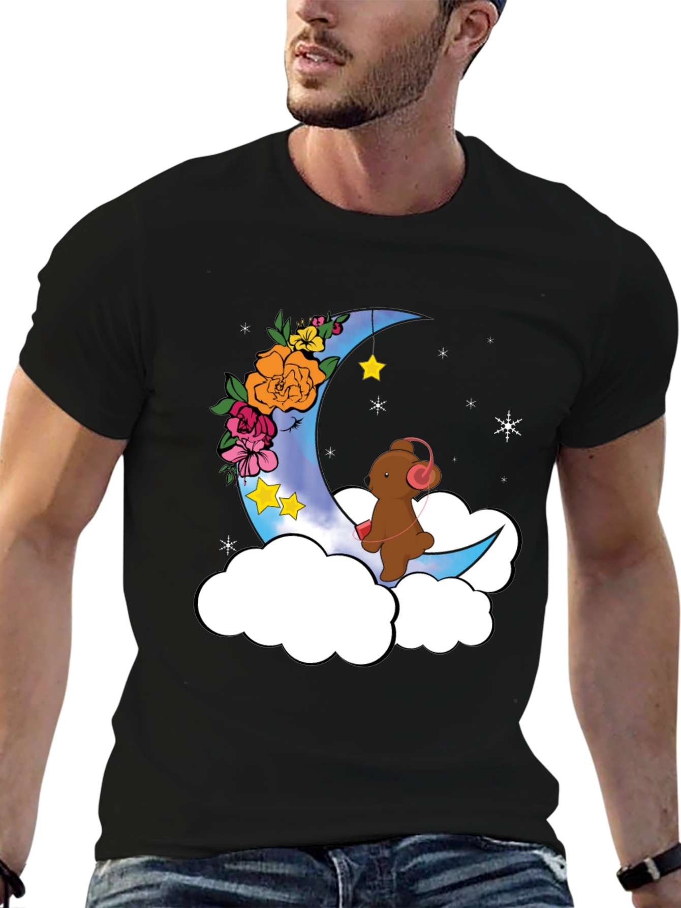 Moon Bear T-Shirt - Whimsical Graphic Tee