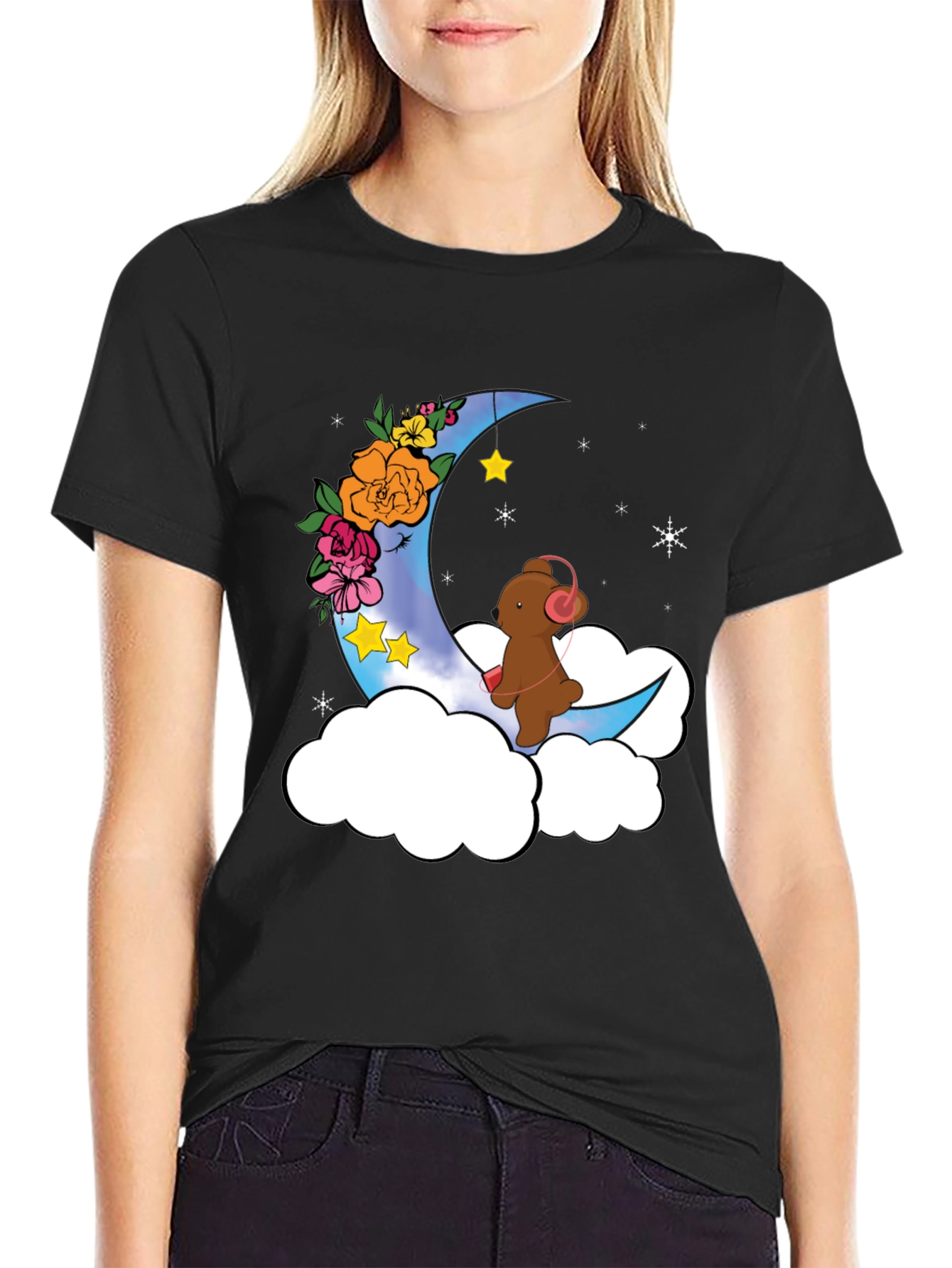 Moon Bear T-Shirt - Whimsical Graphic Tee