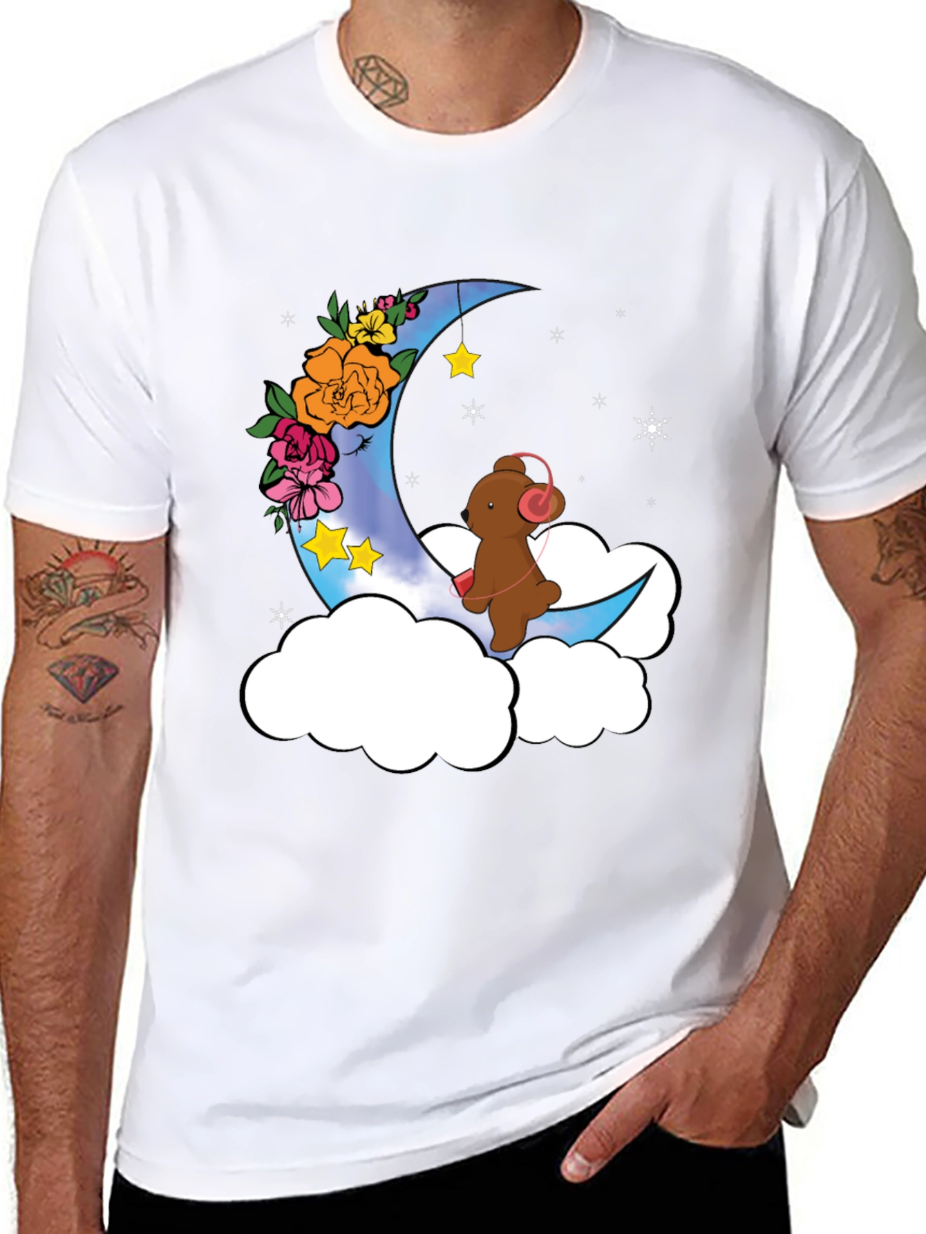 Moon Bear T-Shirt - Whimsical Graphic Tee
