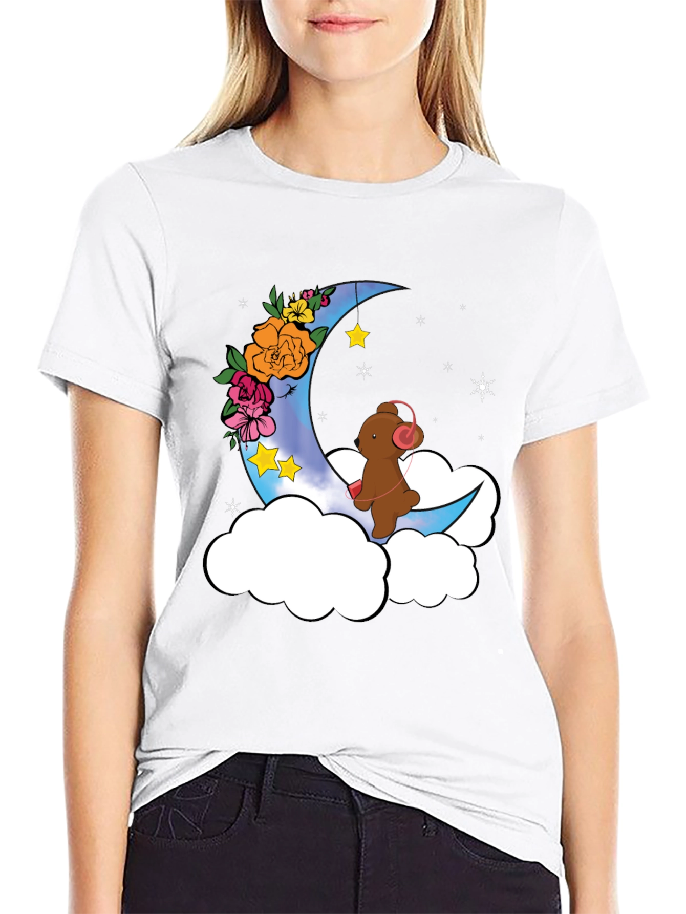 Moon Bear T-Shirt - Whimsical Graphic Tee