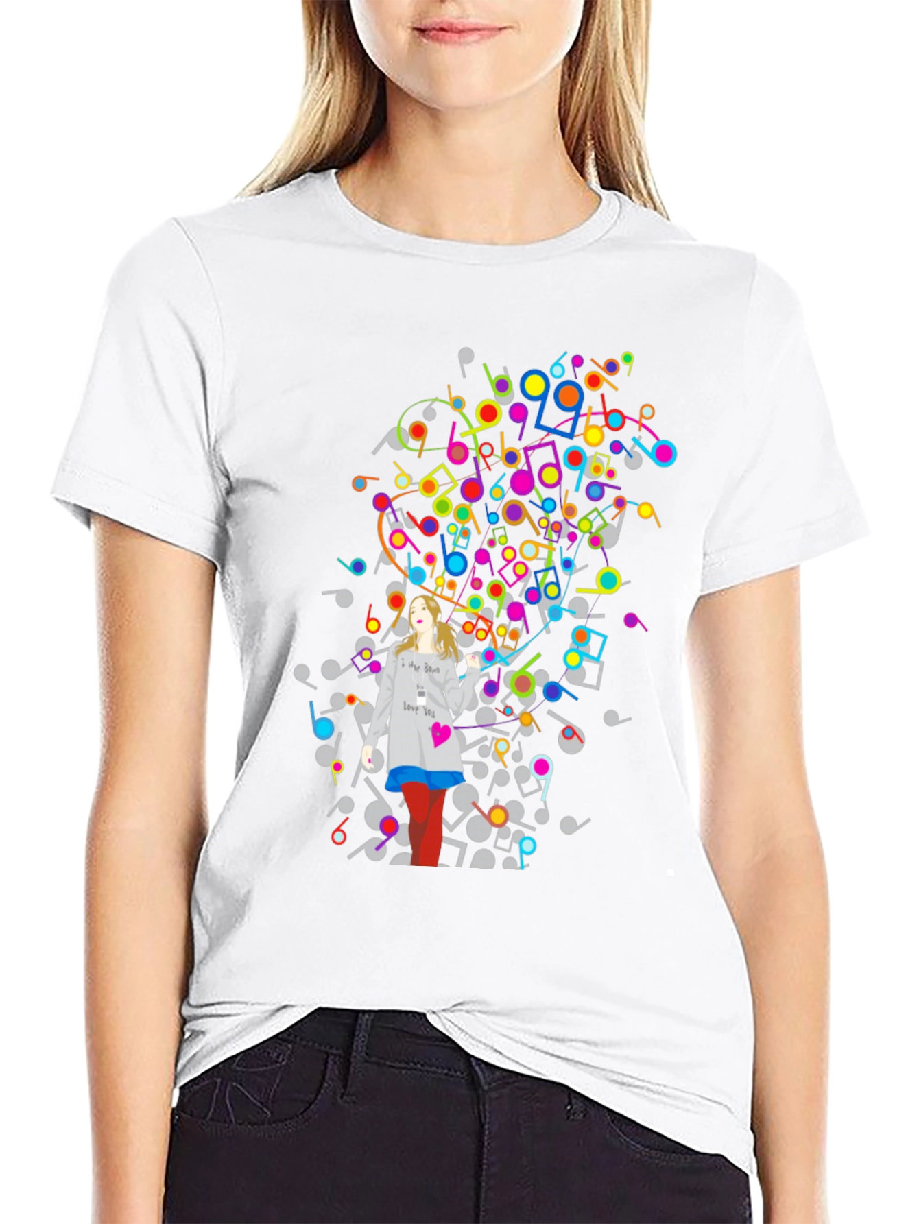 Musical Notes Graphic Tee - Unisex