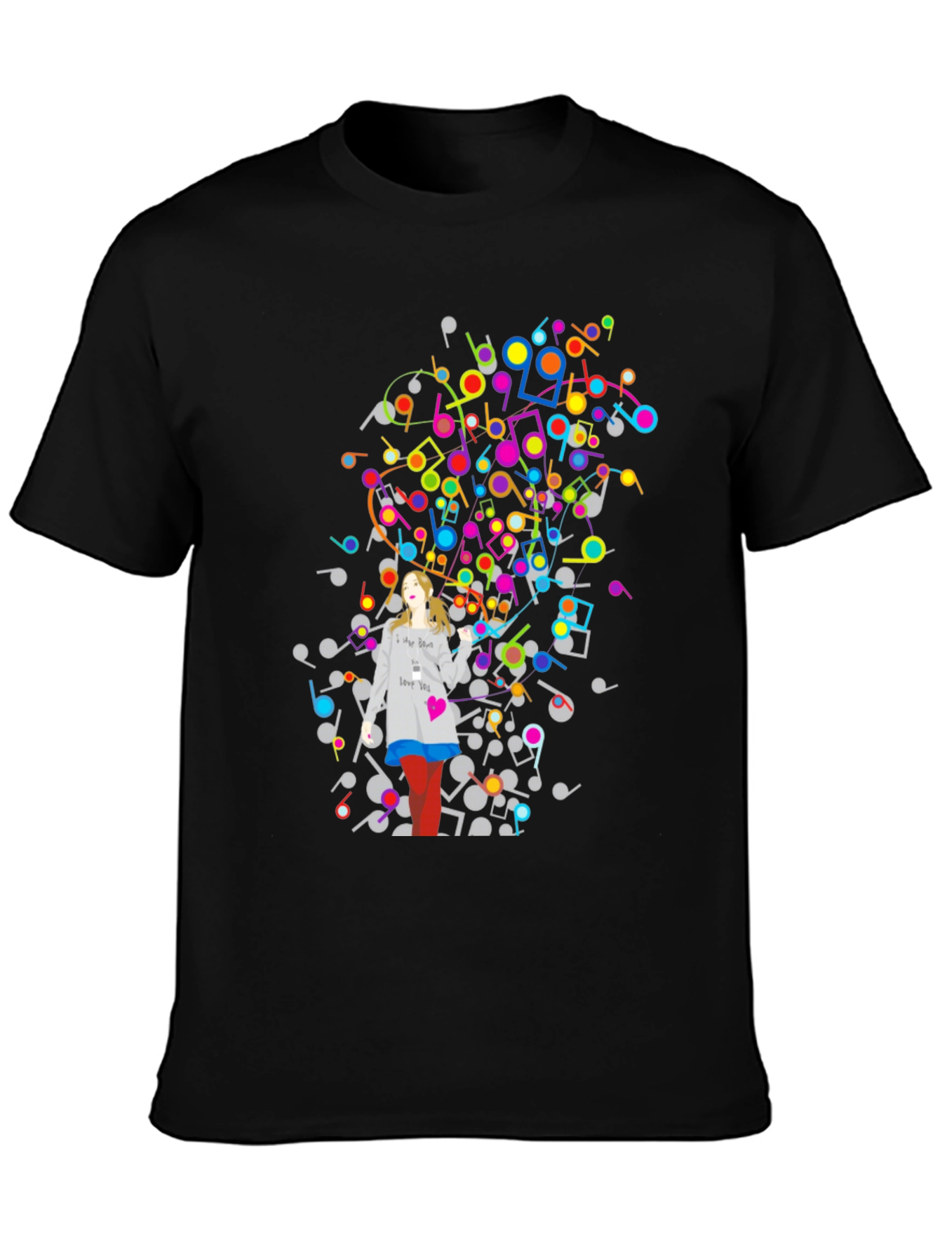 Musical Notes Graphic Tee - Unisex