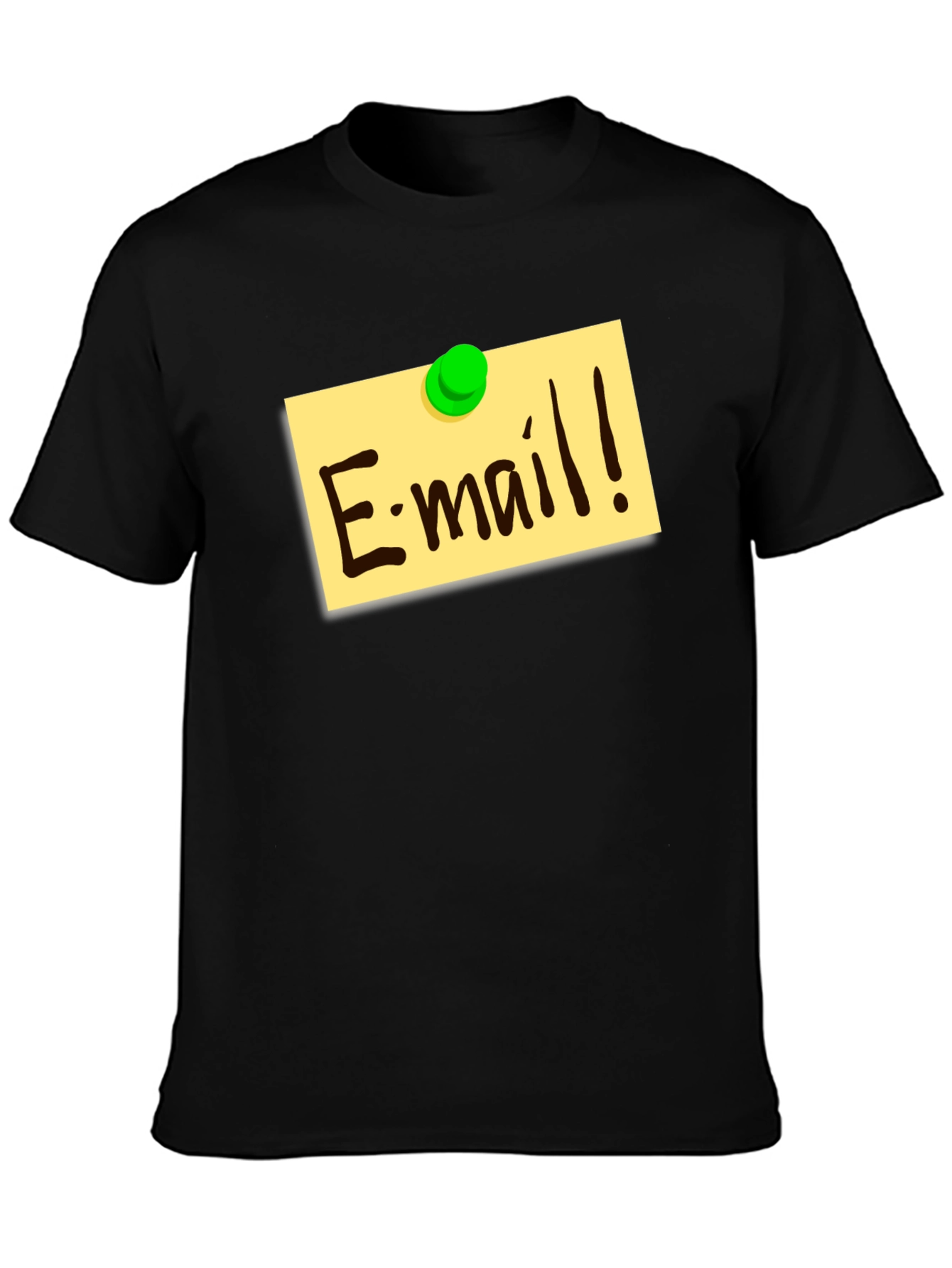 E-mail Reminder Graphic T-Shirt - Black