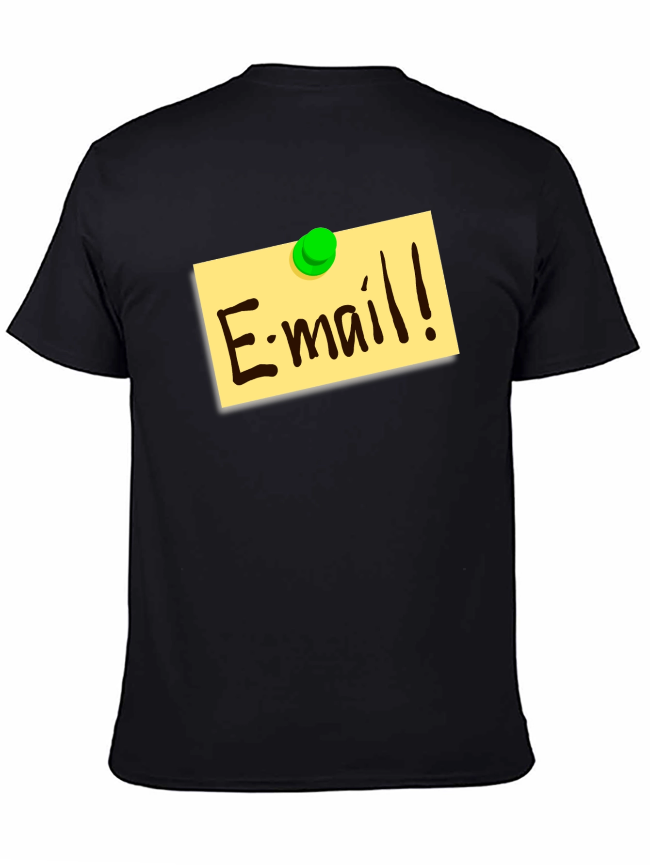 E-mail Reminder Graphic T-Shirt - Black