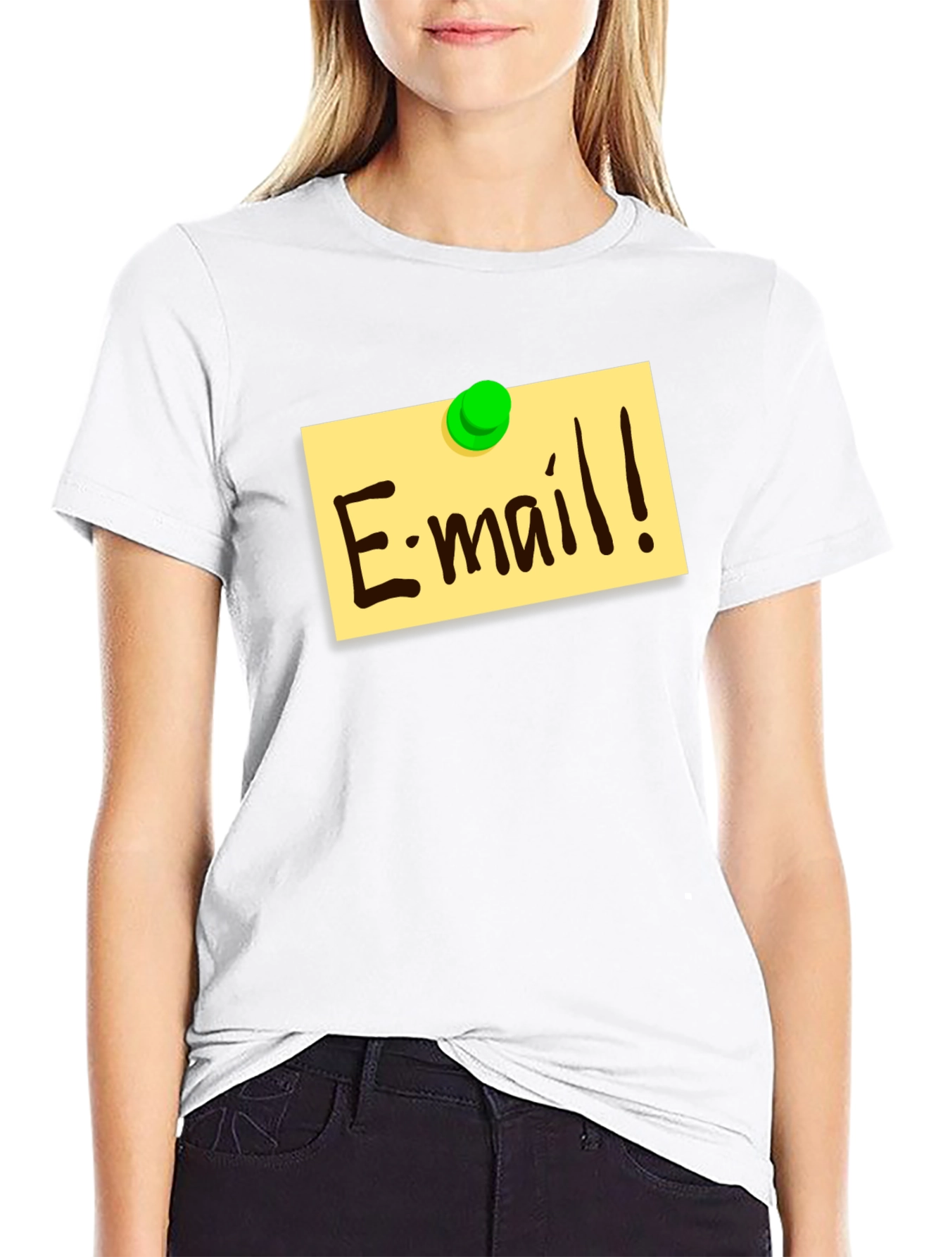E-mail Reminder Graphic T-Shirt - Black