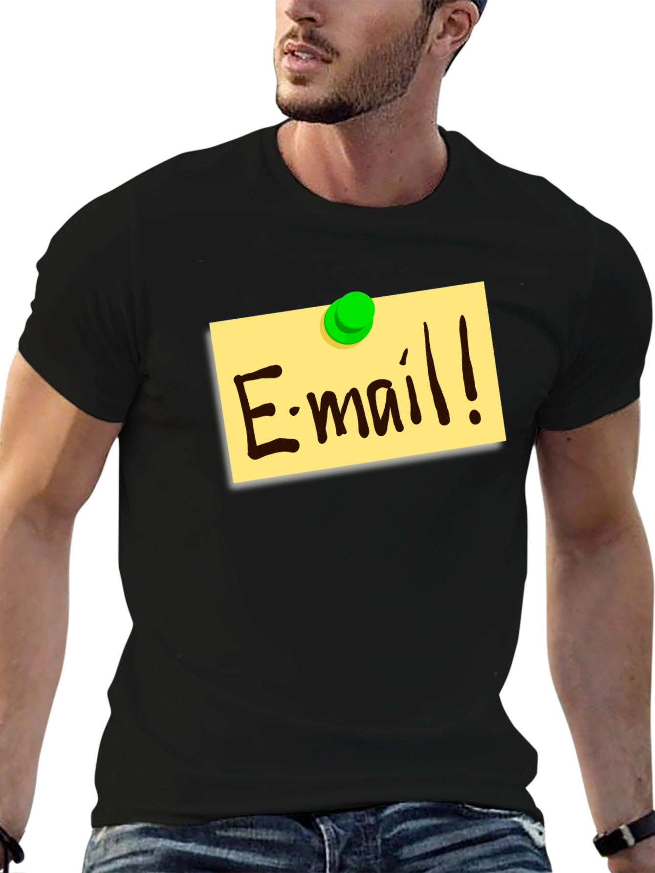 E-mail Reminder Graphic T-Shirt - Black