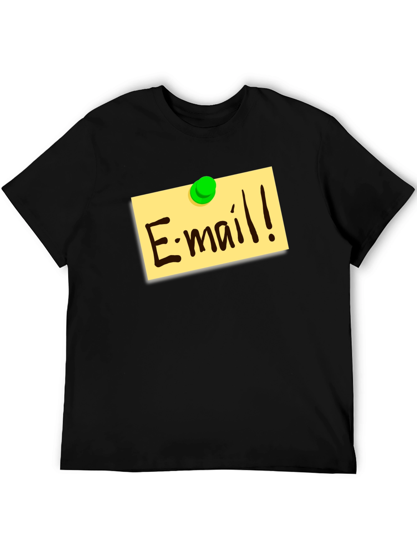 E-mail Reminder Graphic T-Shirt - Black