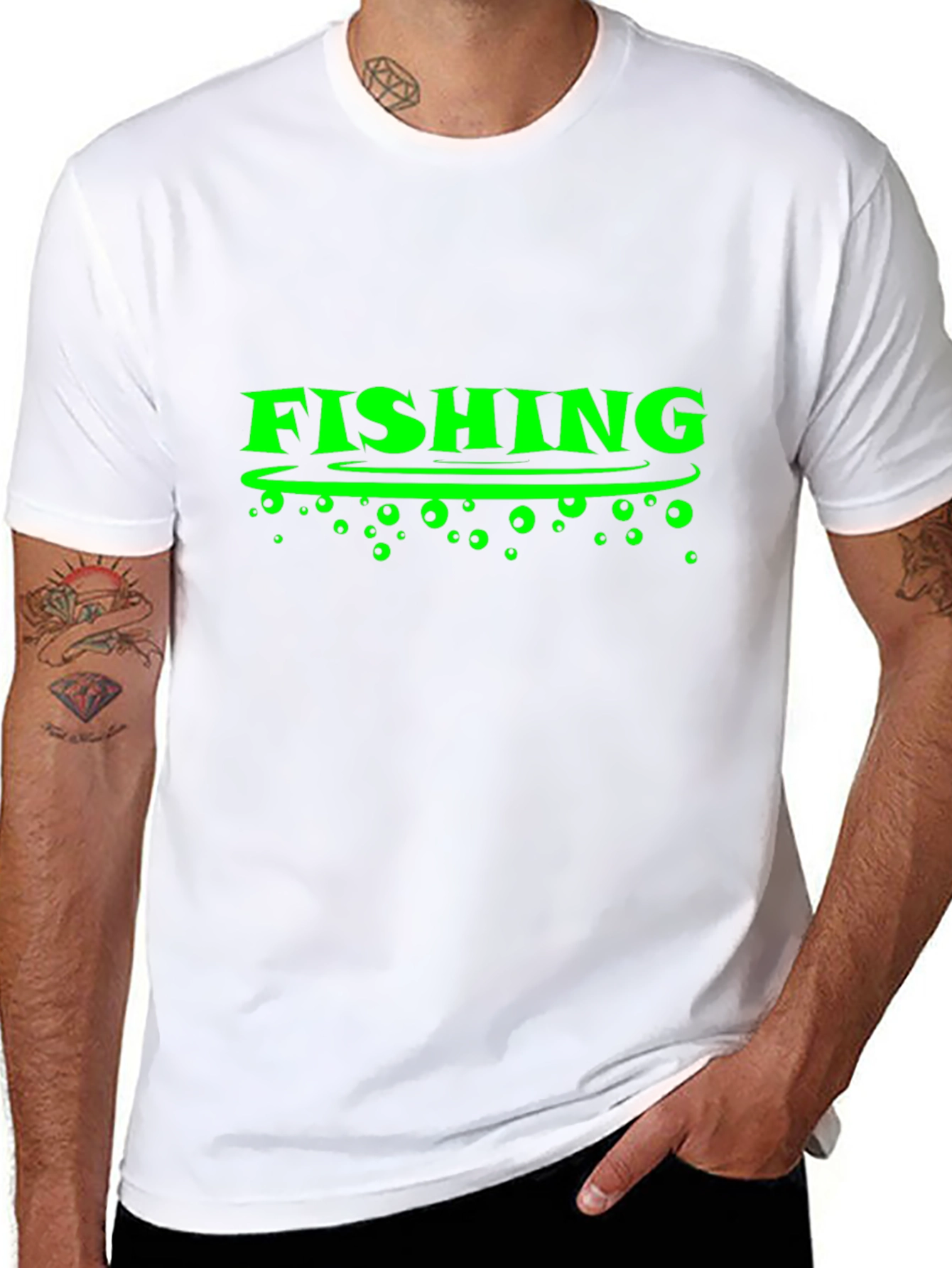 Fishing Graphic Tee -  Black T-Shirt