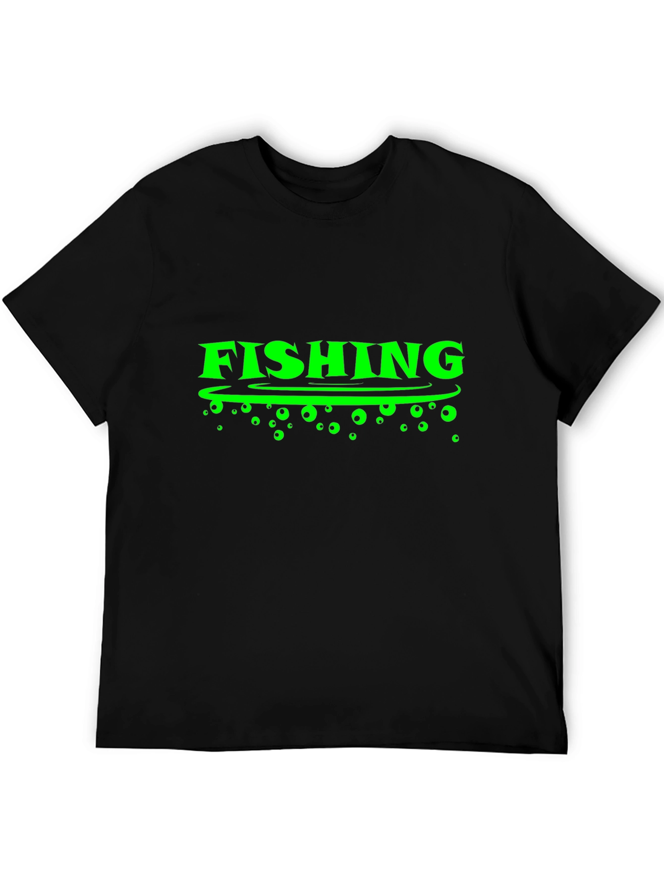 Fishing Graphic Tee -  Black T-Shirt
