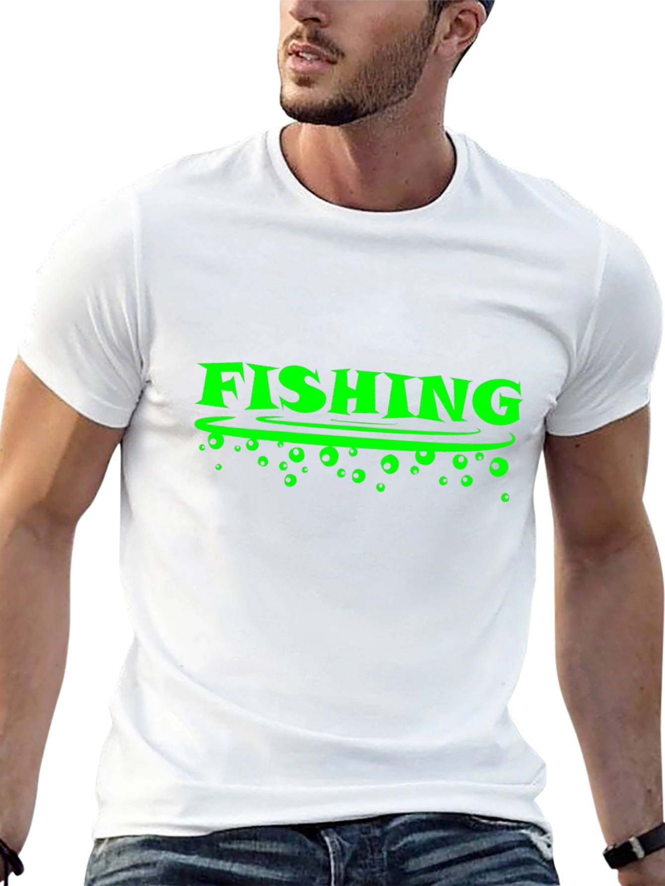 Fishing Graphic Tee -  Black T-Shirt