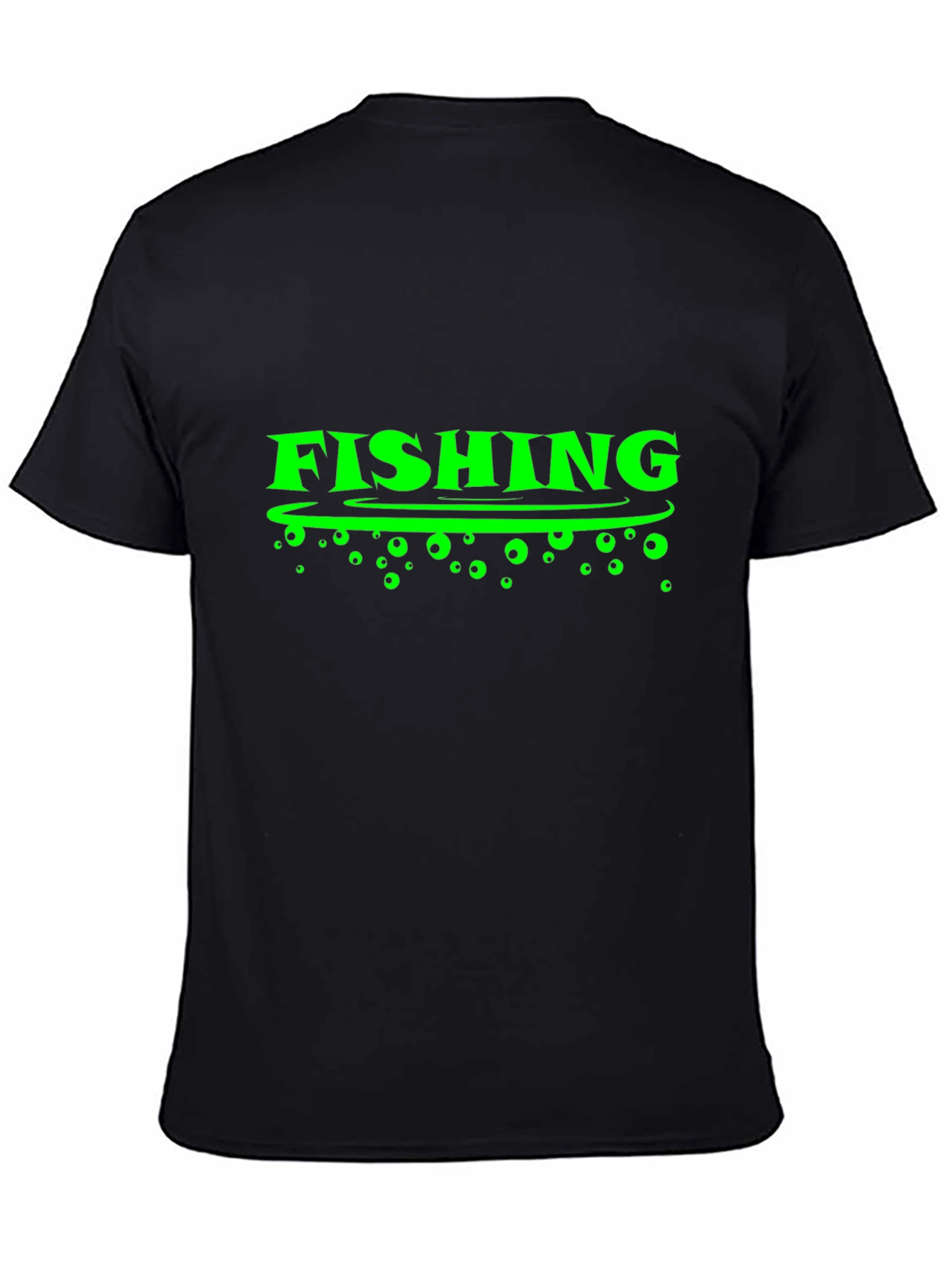 Fishing Graphic Tee -  Black T-Shirt