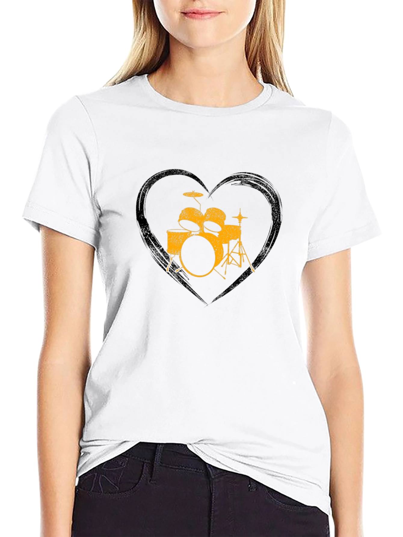 Drum Kit Heart T-Shirt