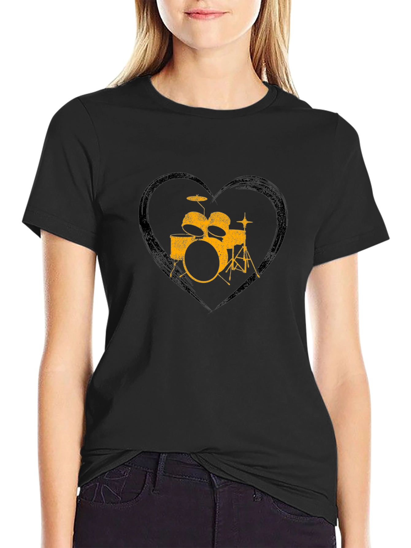 Drum Kit Heart T-Shirt