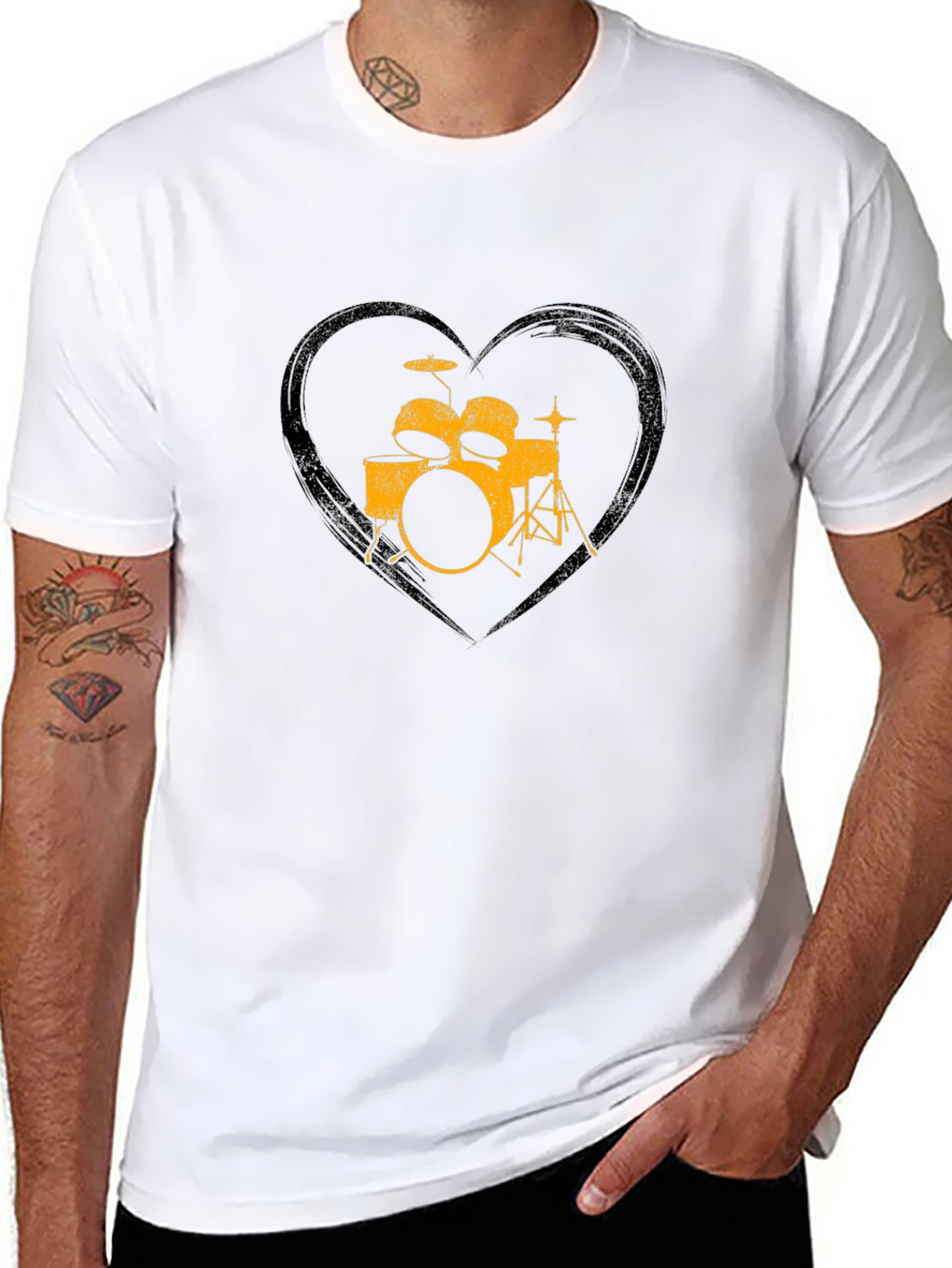 Drum Kit Heart T-Shirt
