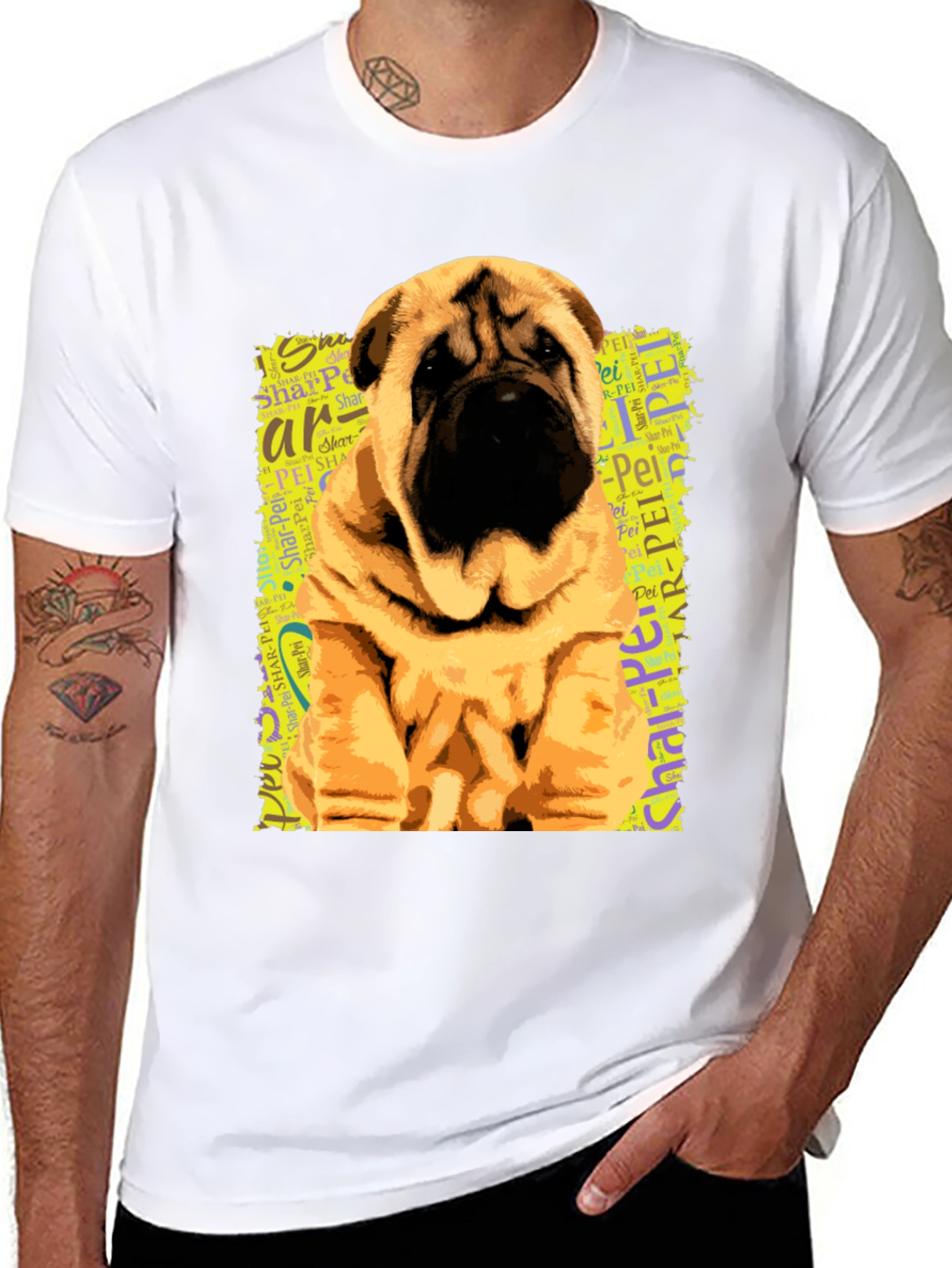 Shar-Pei Dog Graphic Tee