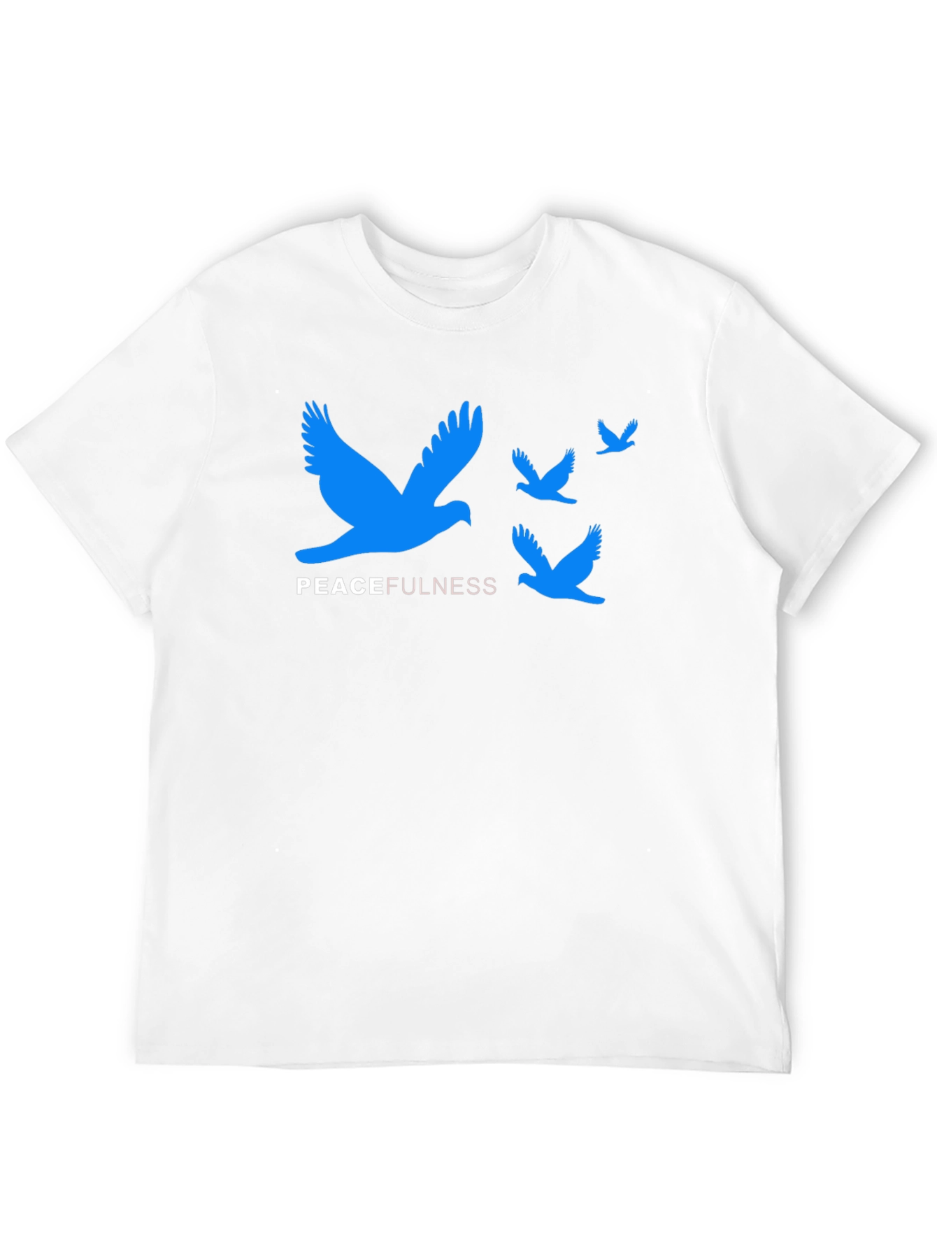 Peacefulness T-Shirt - Blue Bird Graphic Tee