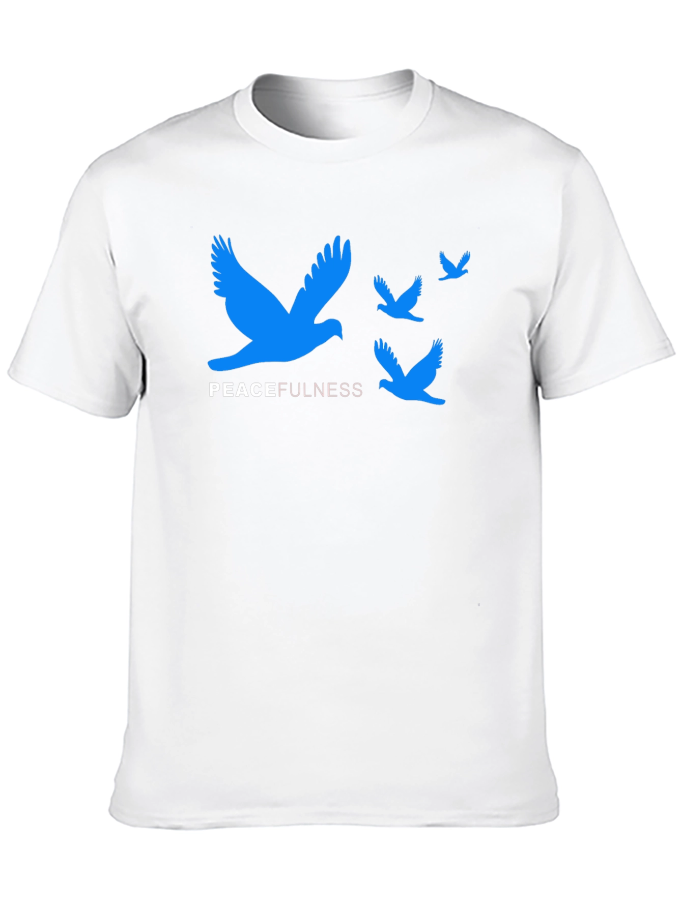 Peacefulness T-Shirt - Blue Bird Graphic Tee