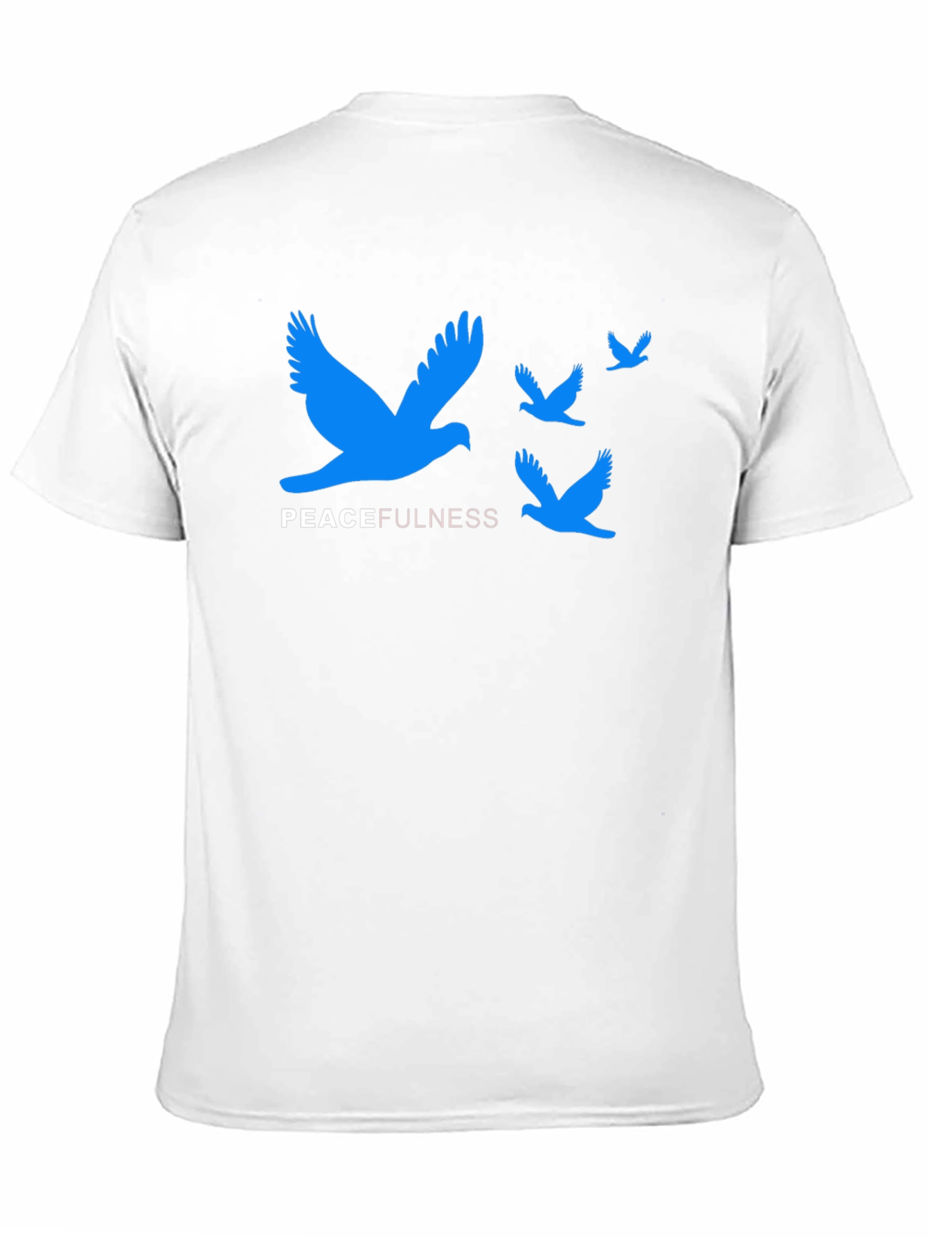 Peacefulness T-Shirt - Blue Bird Graphic Tee