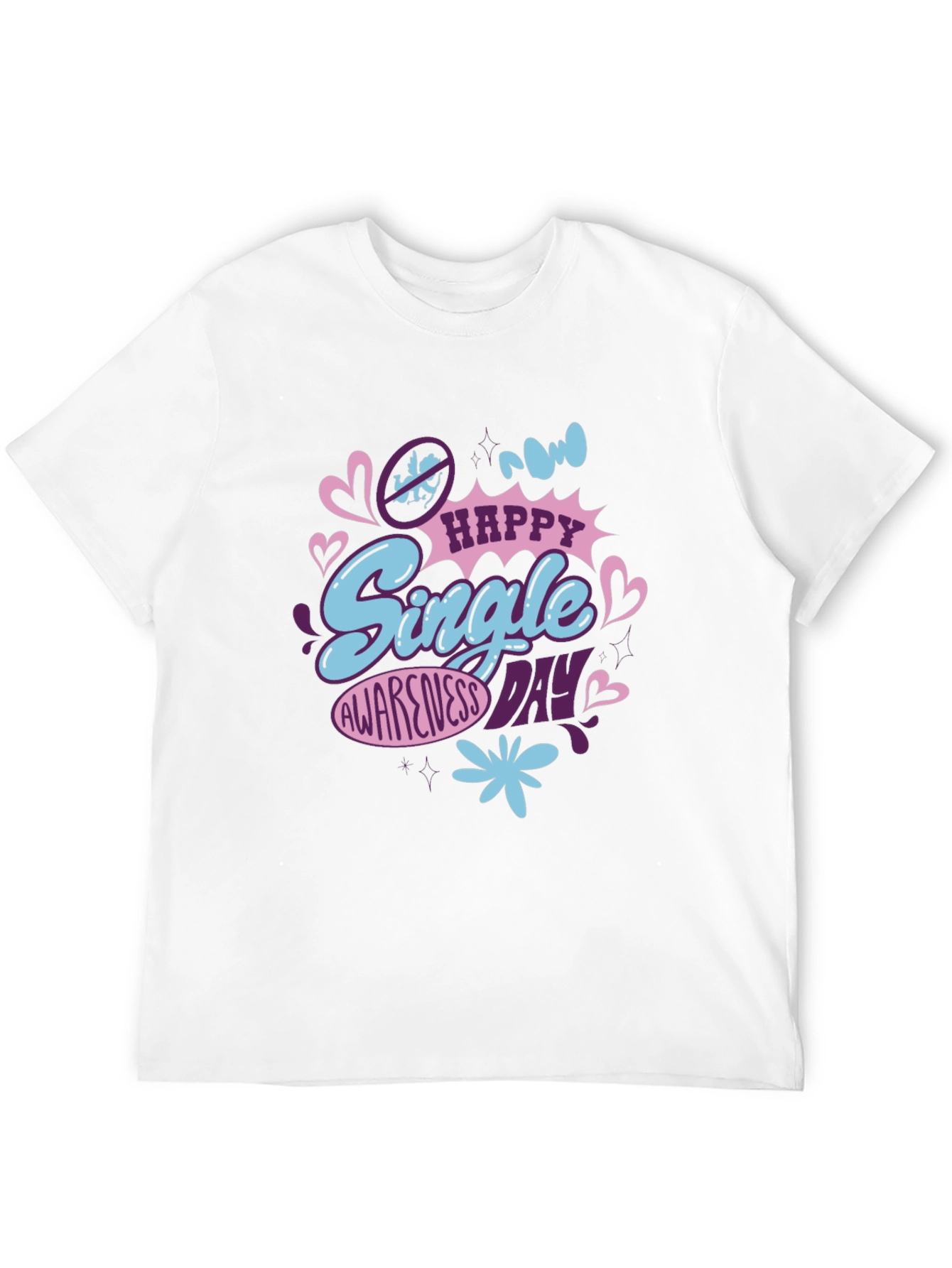 Single Awareness Day Graphic T-Shirt