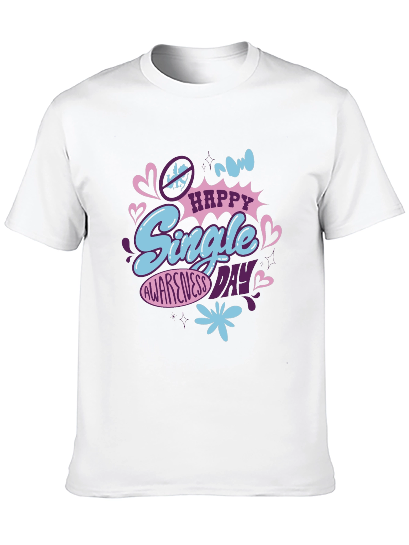 Single Awareness Day Graphic T-Shirt