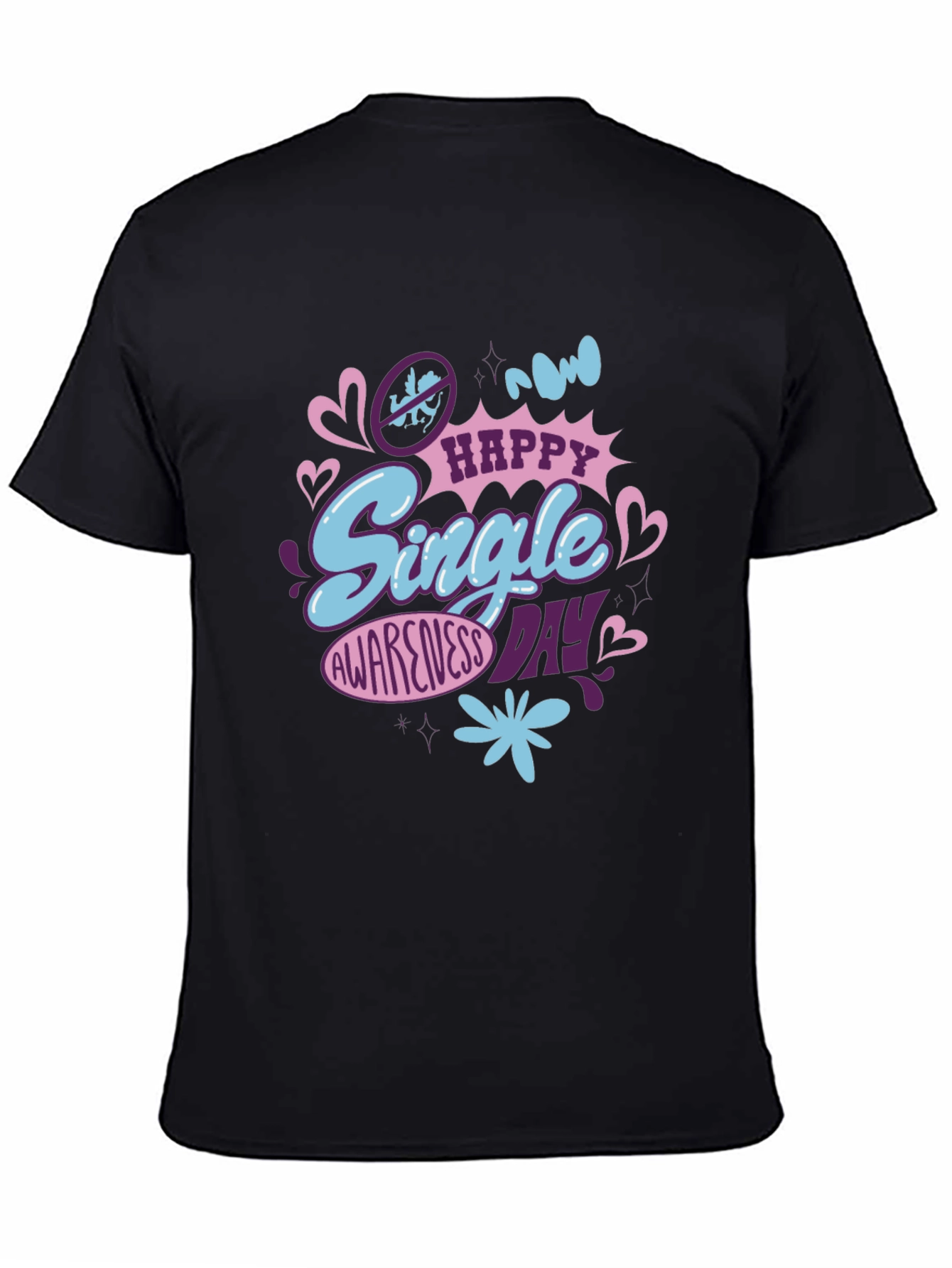Single Awareness Day Graphic T-Shirt