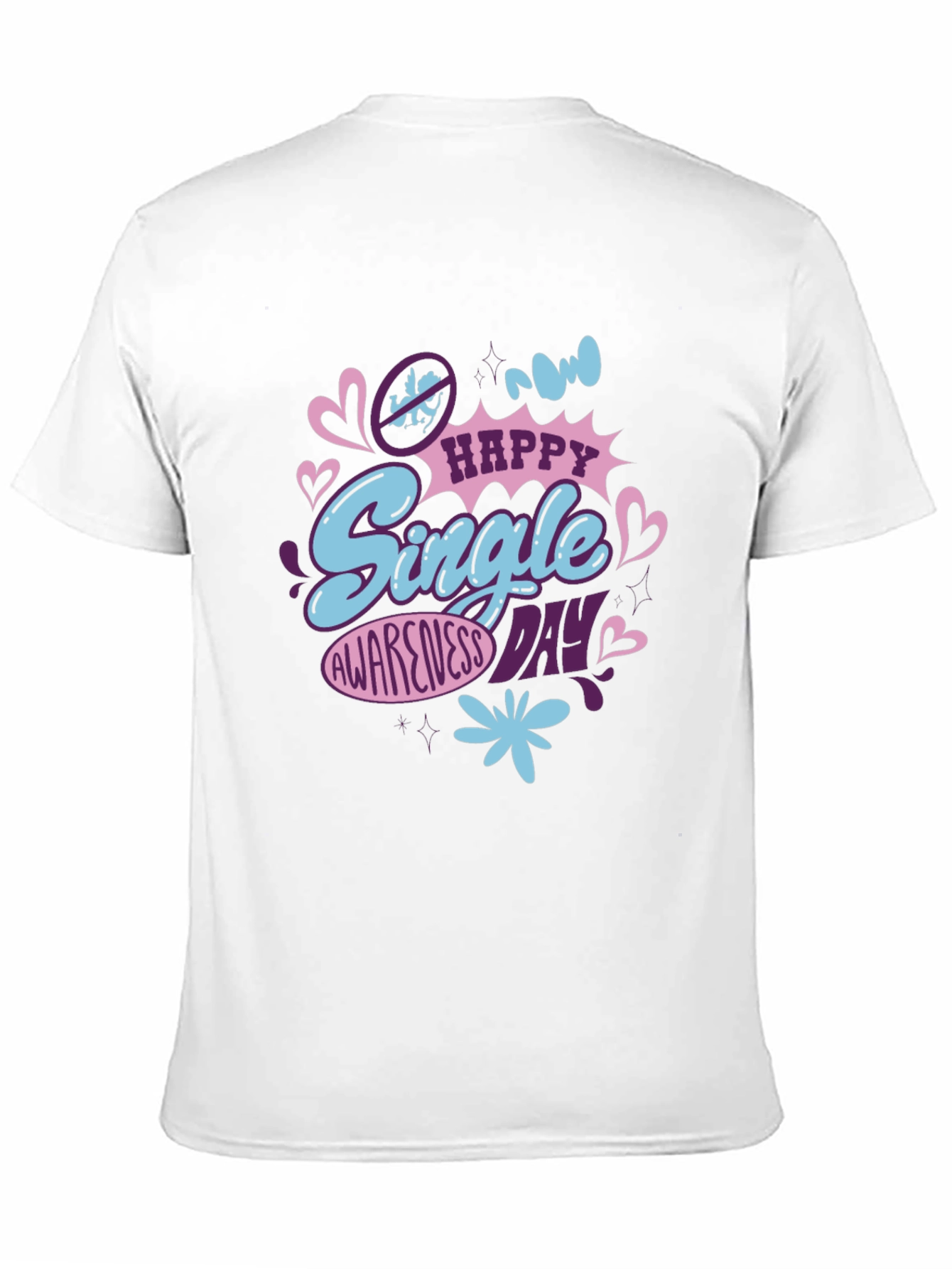 Single Awareness Day Graphic T-Shirt