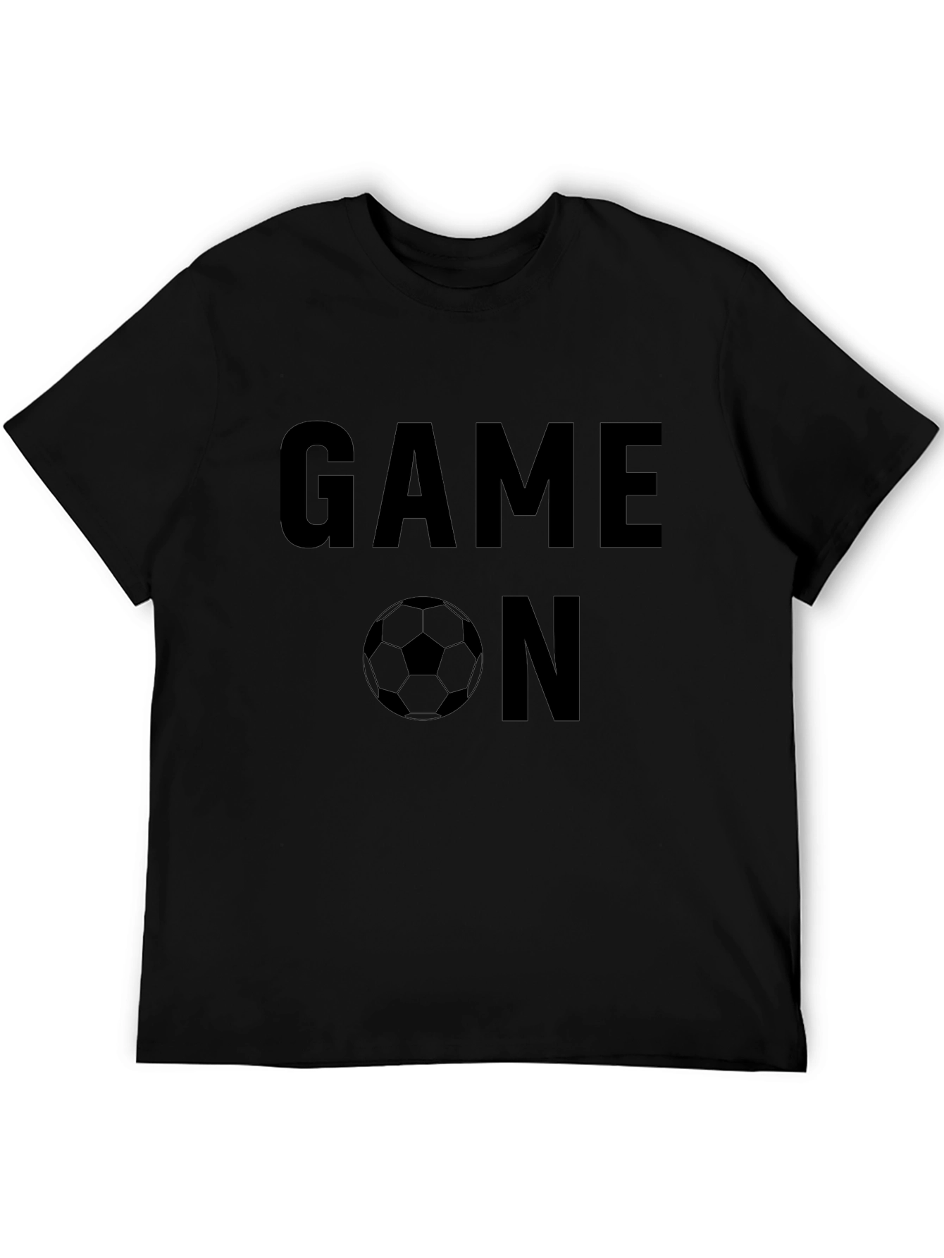 Game On Soccer Graphic T-Shirt - Black