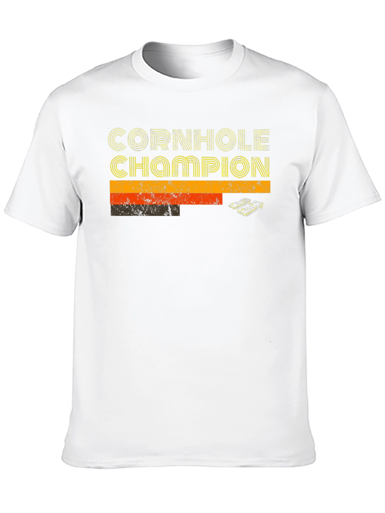 Cornhole Champion Retro Style Tee