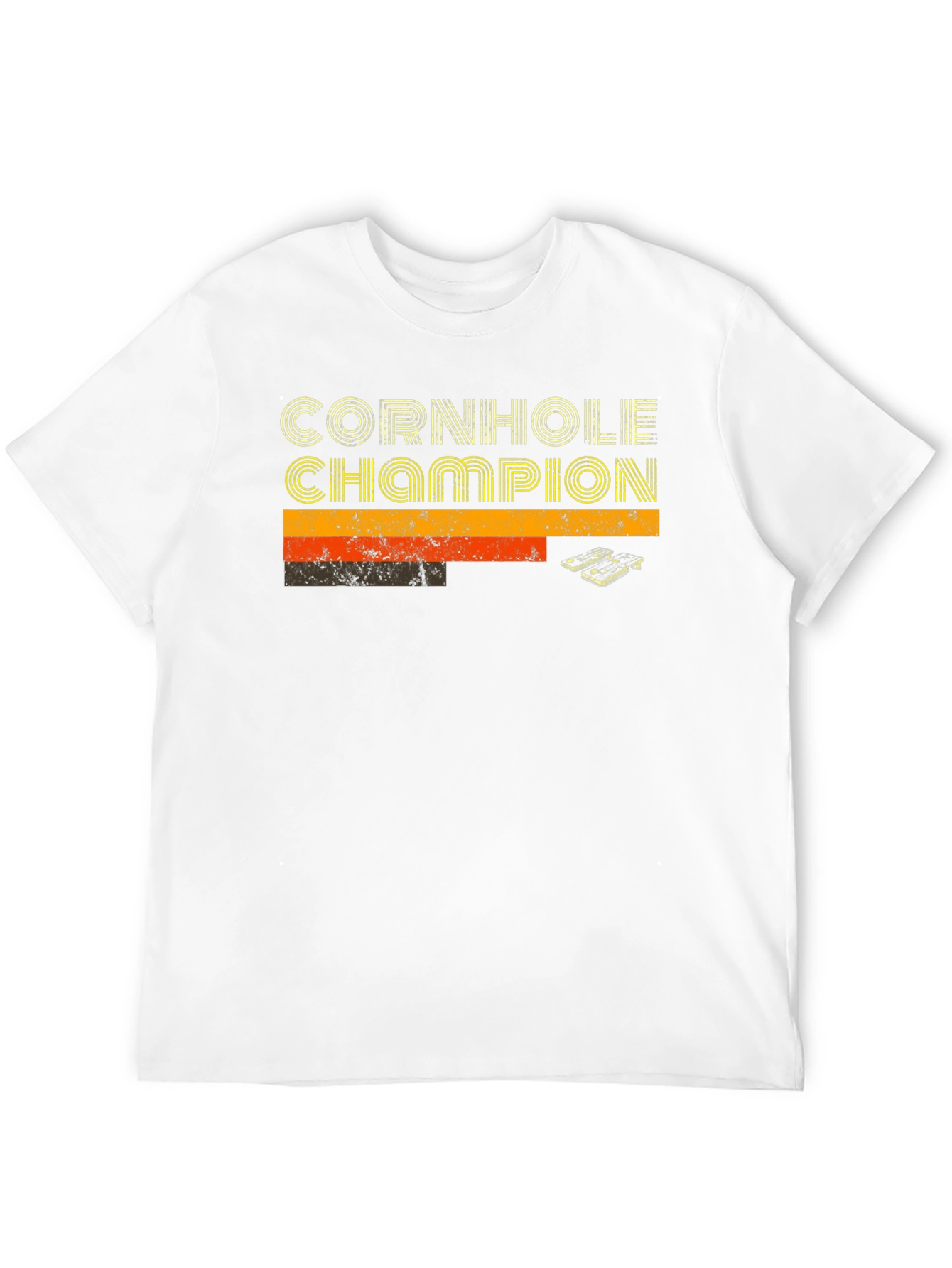 Cornhole Champion Retro Style Tee