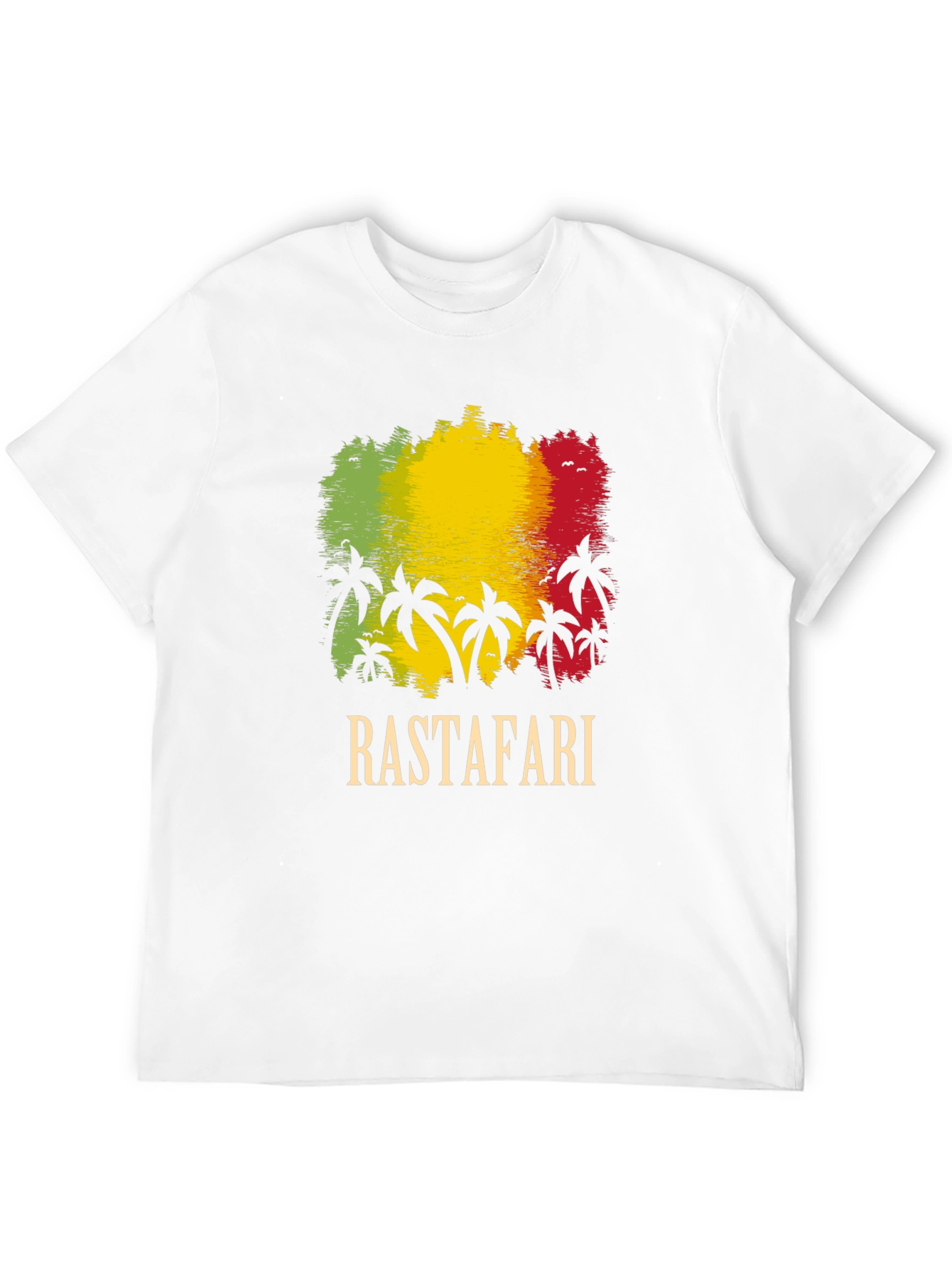 Rastafari Palm Tree Graphic T-Shirt