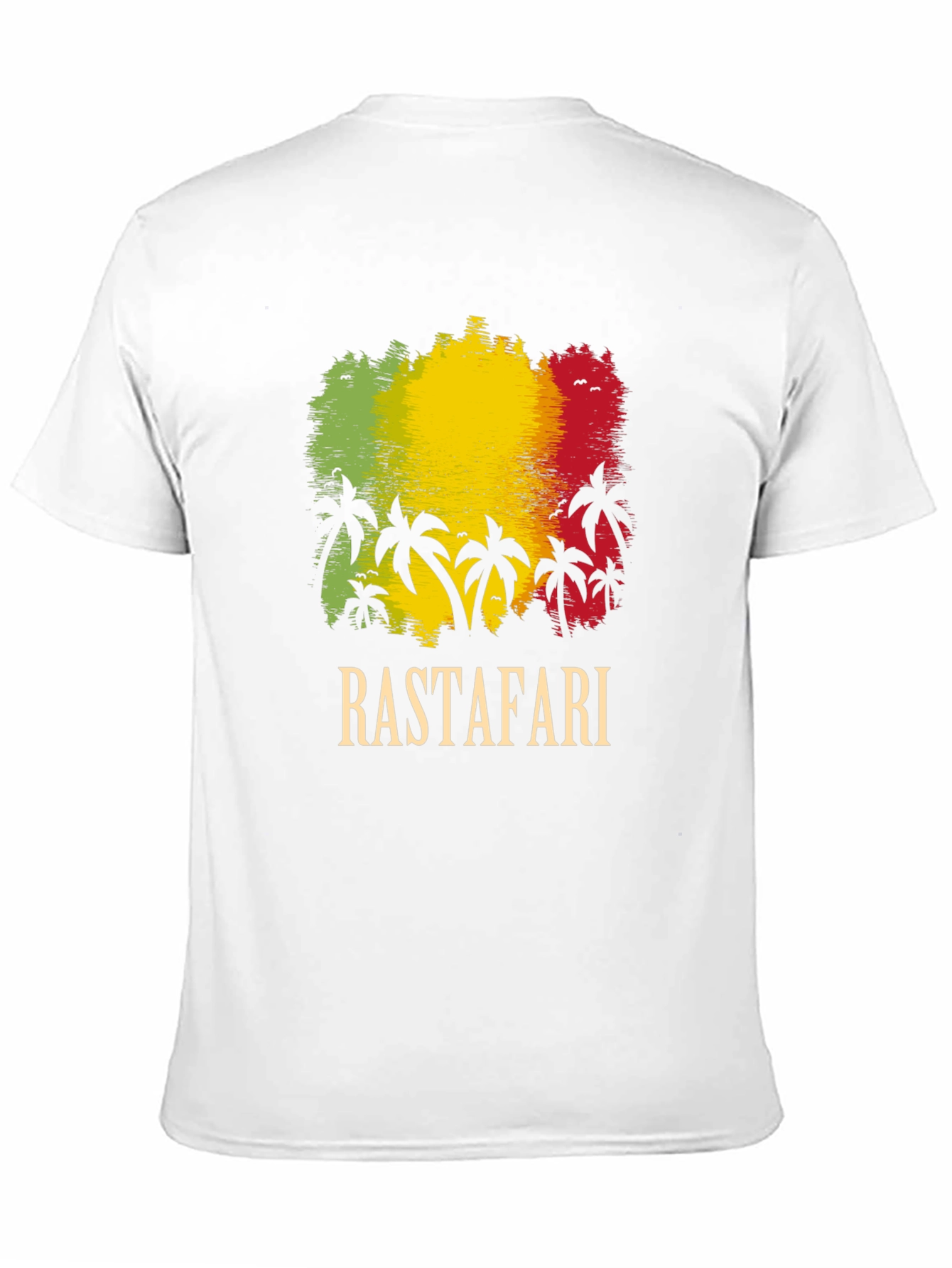Rastafari Palm Tree Graphic T-Shirt