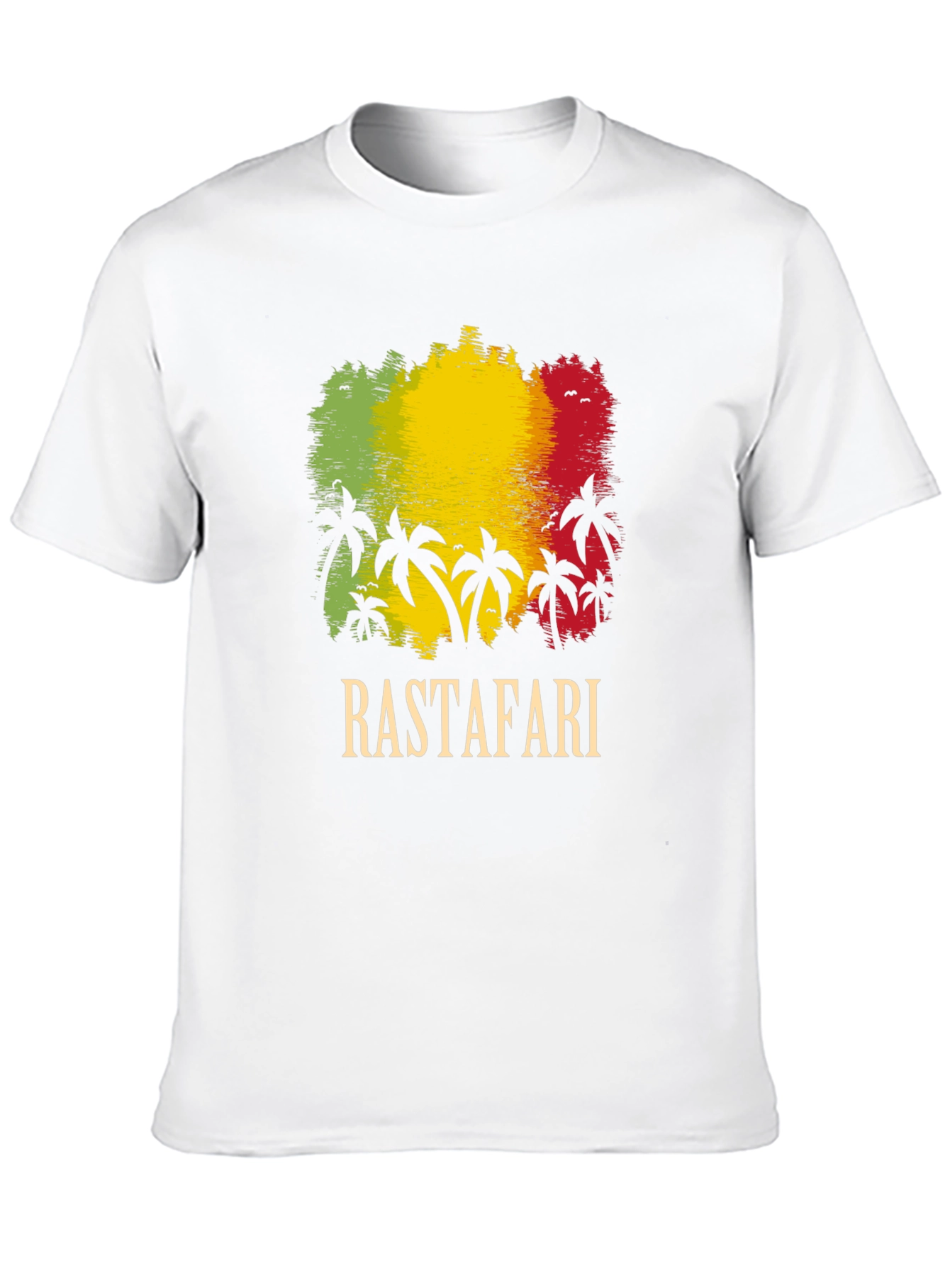 Rastafari Palm Tree Graphic T-Shirt