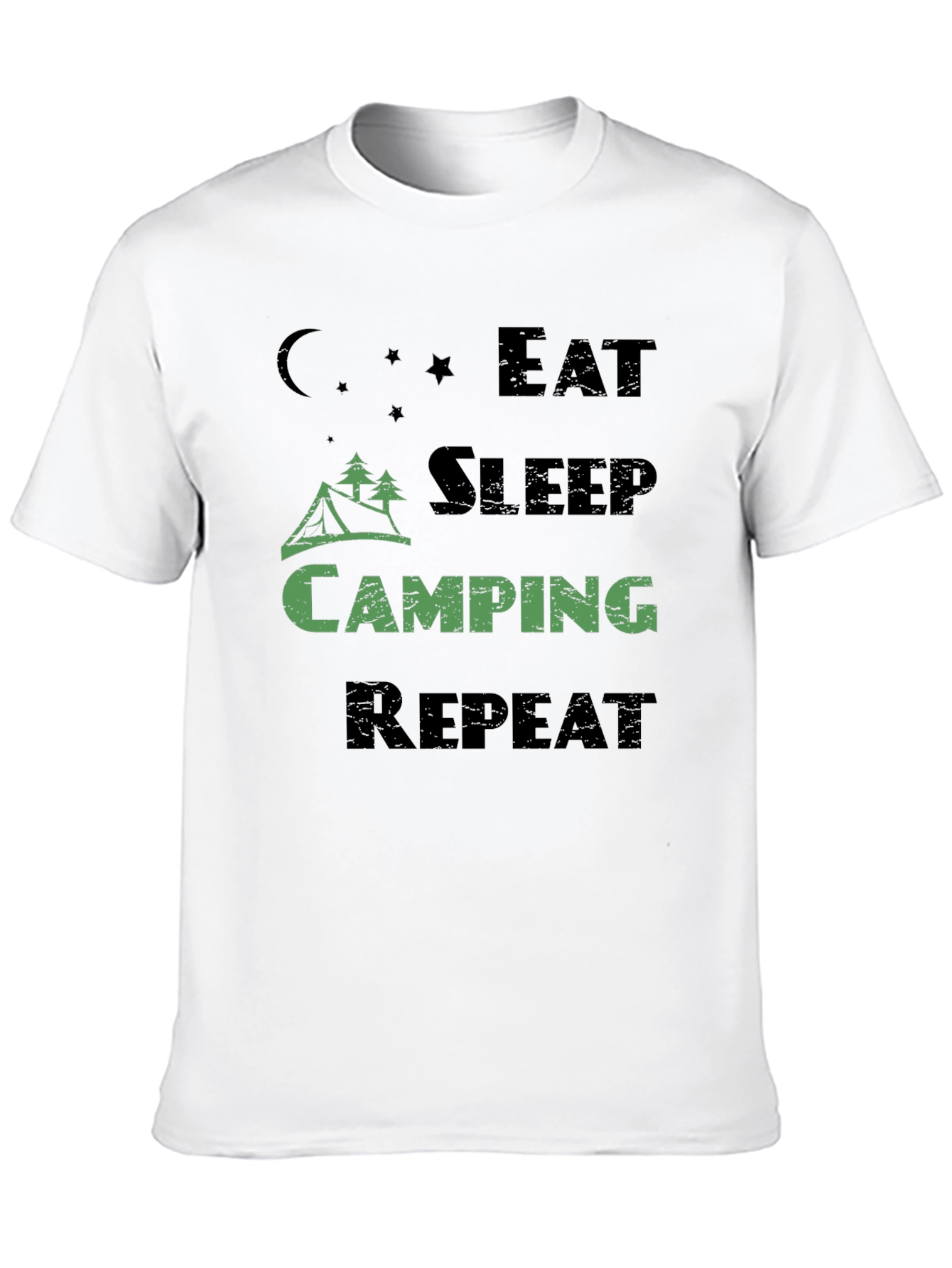 Eat Sleep Camping Repeat Mens T-Shirt